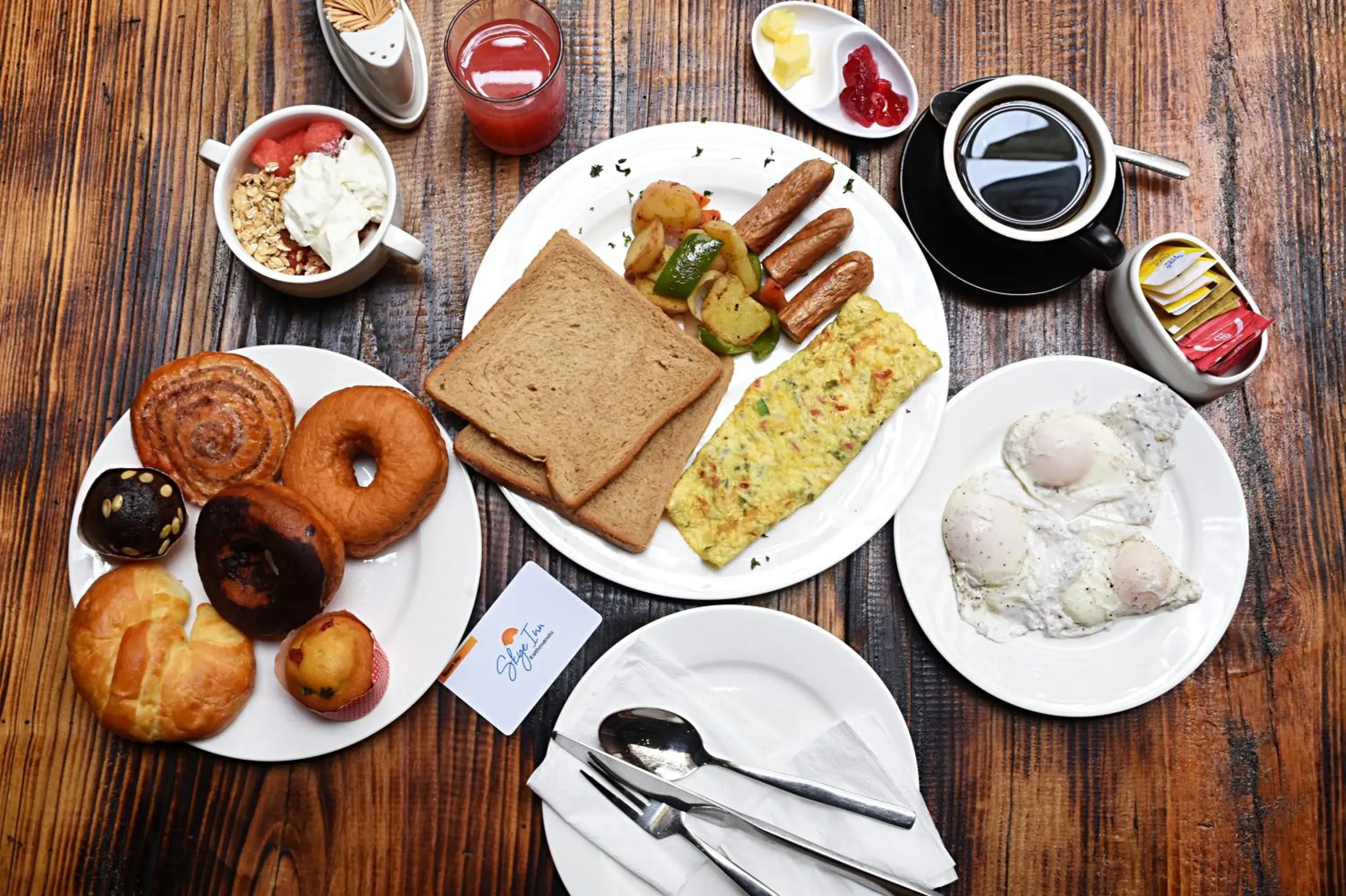 Breakfast in Skye Inn Kathmandu Breakfast in Skye Inn Kathmandu