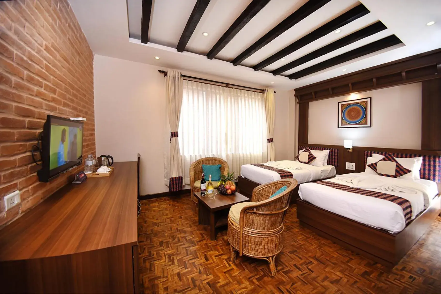 Photo of the whole room, Bed in Skye Inn Kathmandu Photo of the whole room, Bed in Skye Inn Kathmandu