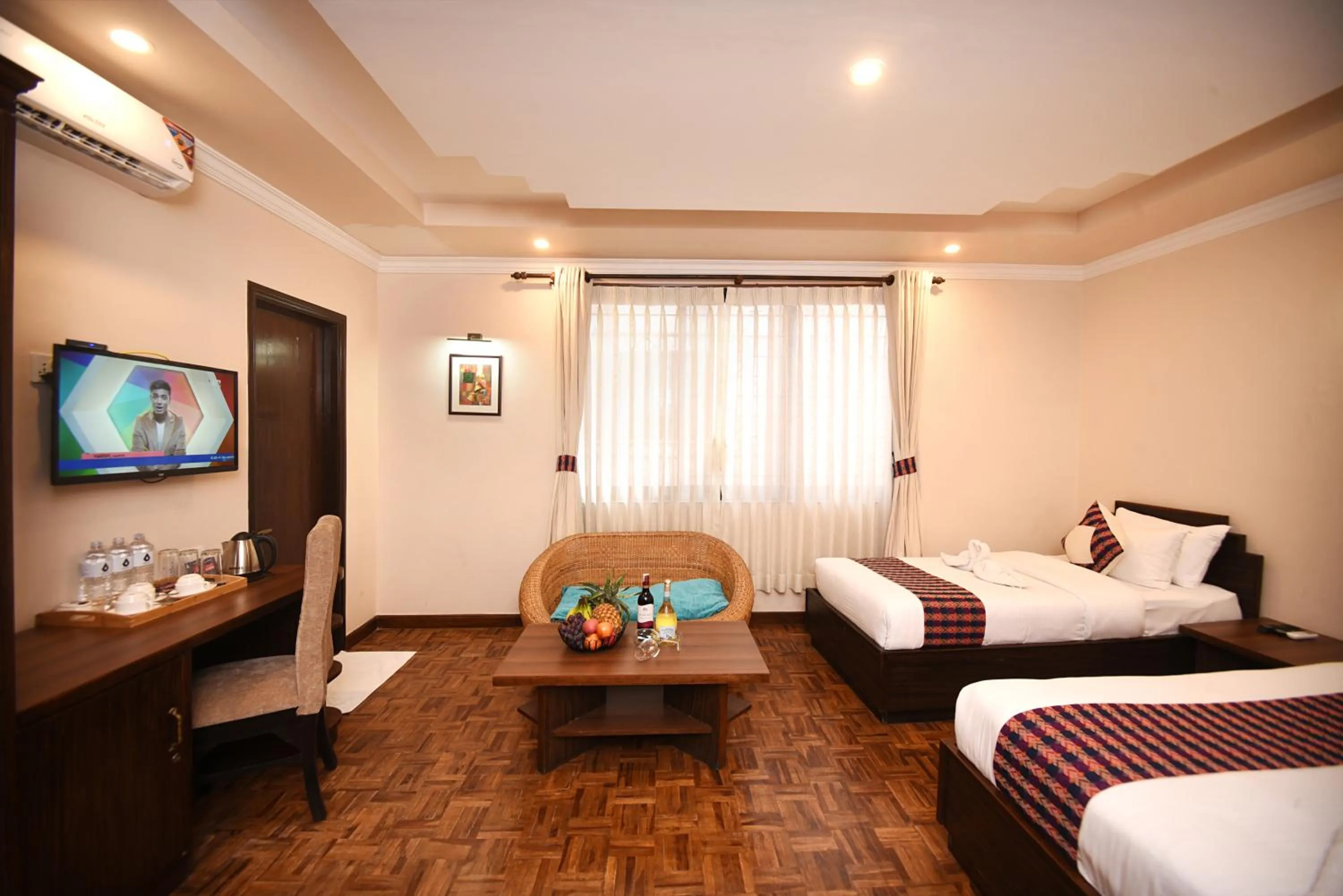 Photo of the whole room, Bed in Skye Inn Kathmandu