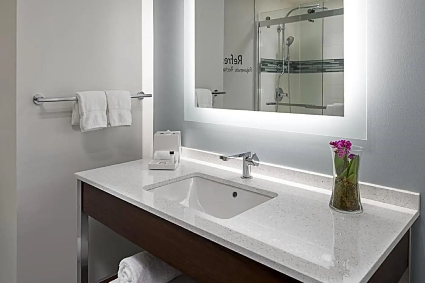 Bathroom in EVEN Hotel Orlando International Airport by IHG