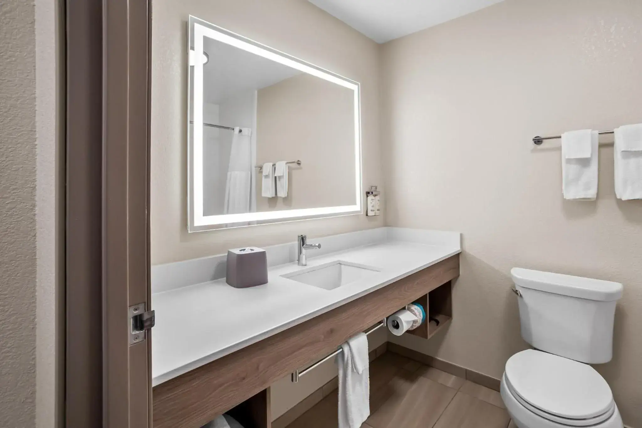 King Room with Hearing Accessible Roll In Shower - Non-Smoking in Holiday Inn Express & Suites Tumwater - Olympia by IHG King Room with Hearing Accessible Roll In Shower - Non-Smoking in Holiday Inn Express & Suites Tumwater - Olympia by IHG
