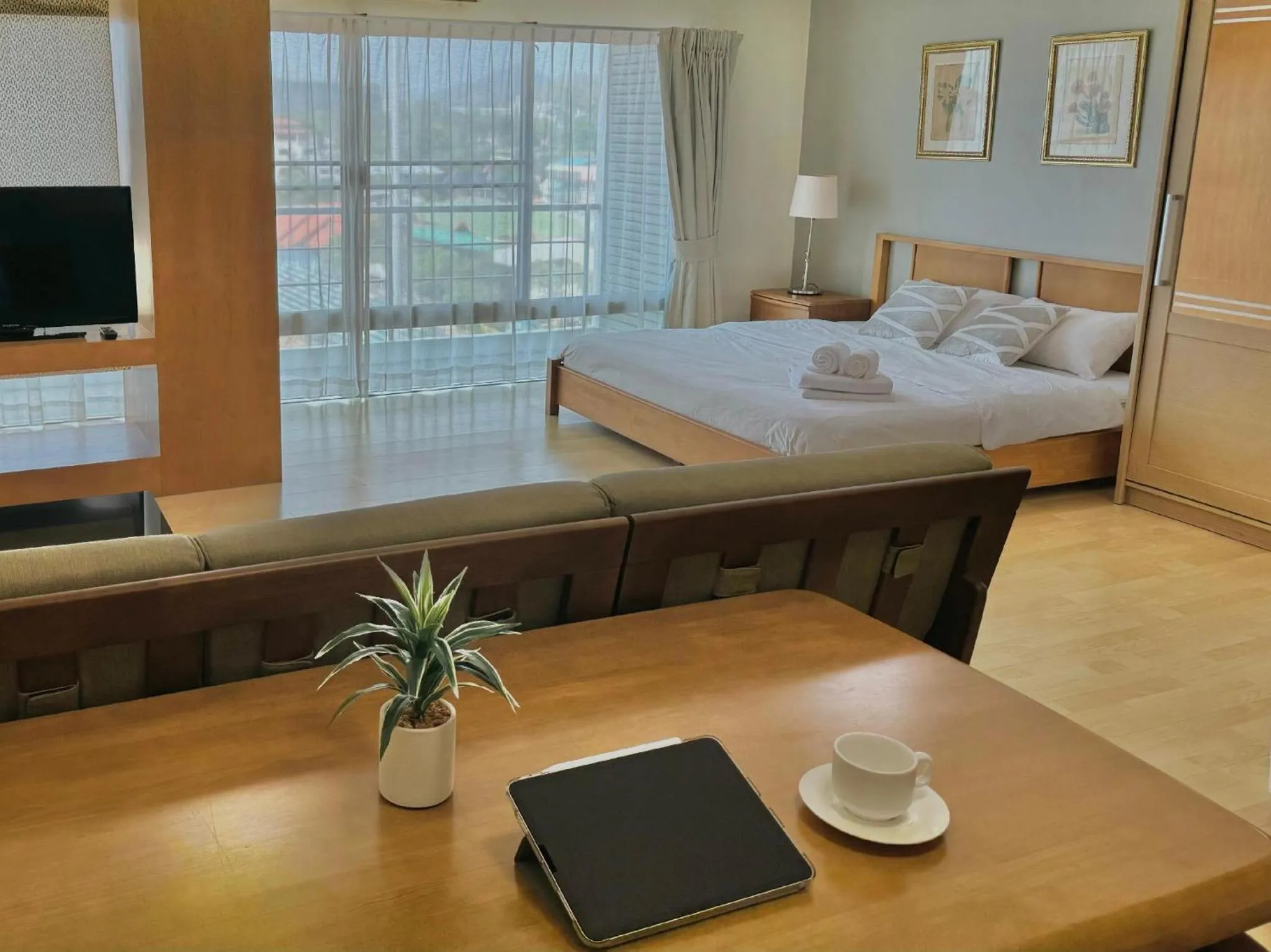 Bed in Sriracha Avenue Serviced Apartment