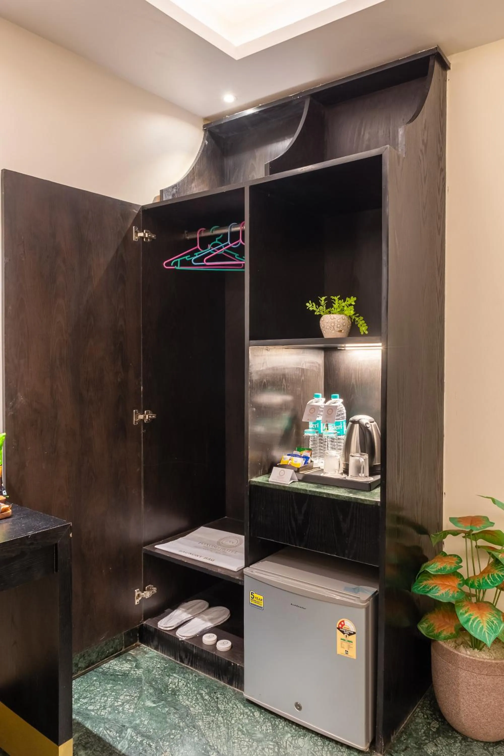 wardrobe in Foxoso Hotel Delhi Airport