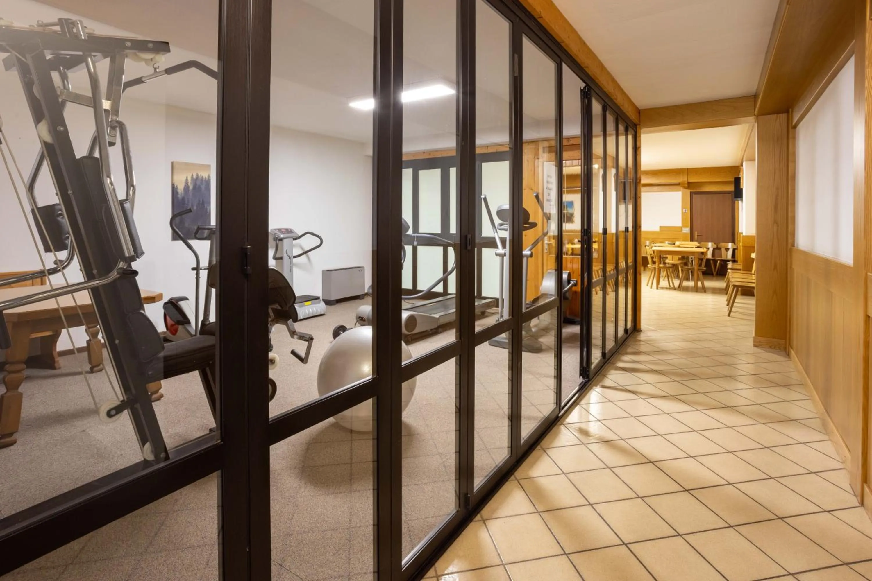Fitness centre/facilities in Hotel Sella Ronda Serenella - A 50 mt dalle piste da sci