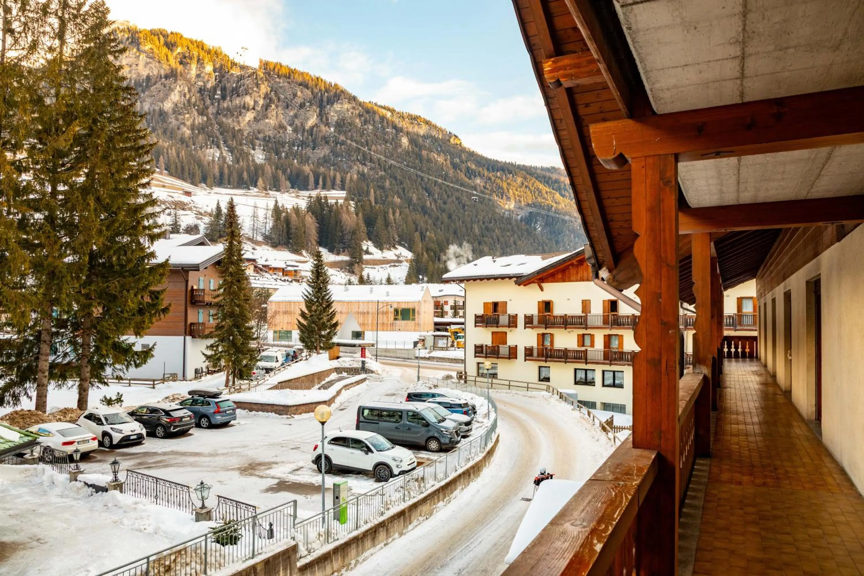 View (from property/room) in Hotel Sella Ronda Serenella - A 50 mt dalle piste da sci