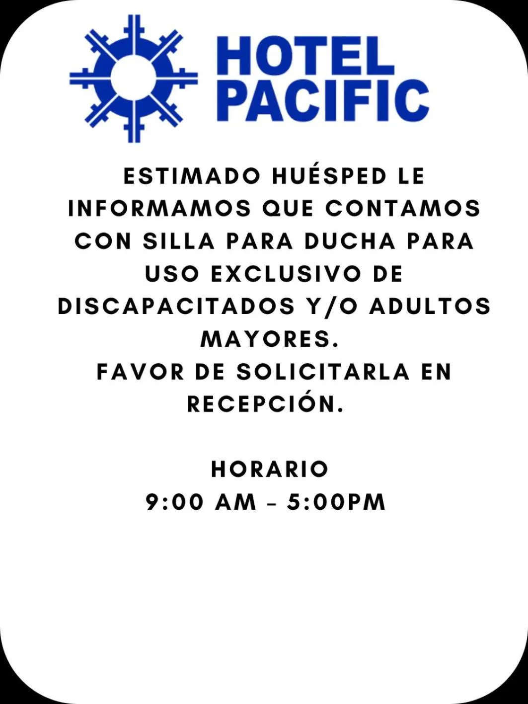 Property logo or sign in Hotel Pacific