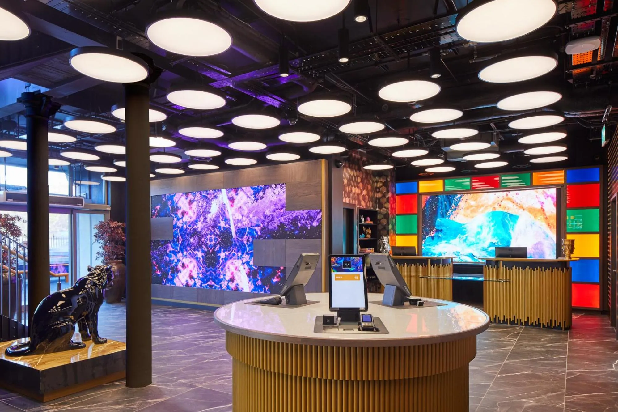 Text overlay in NYX Hotel Edinburgh