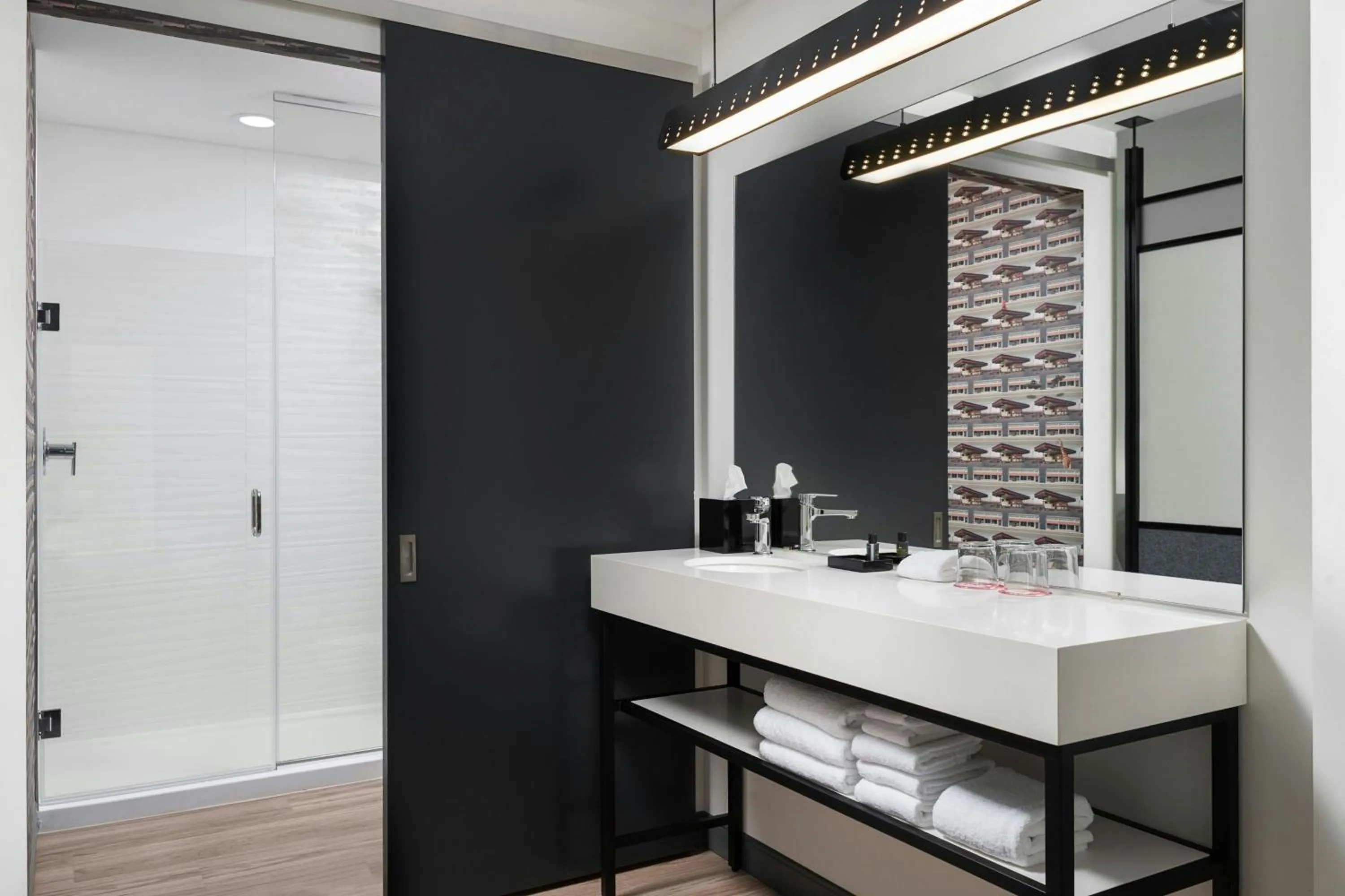 Bathroom in Aloft DFW Airport North