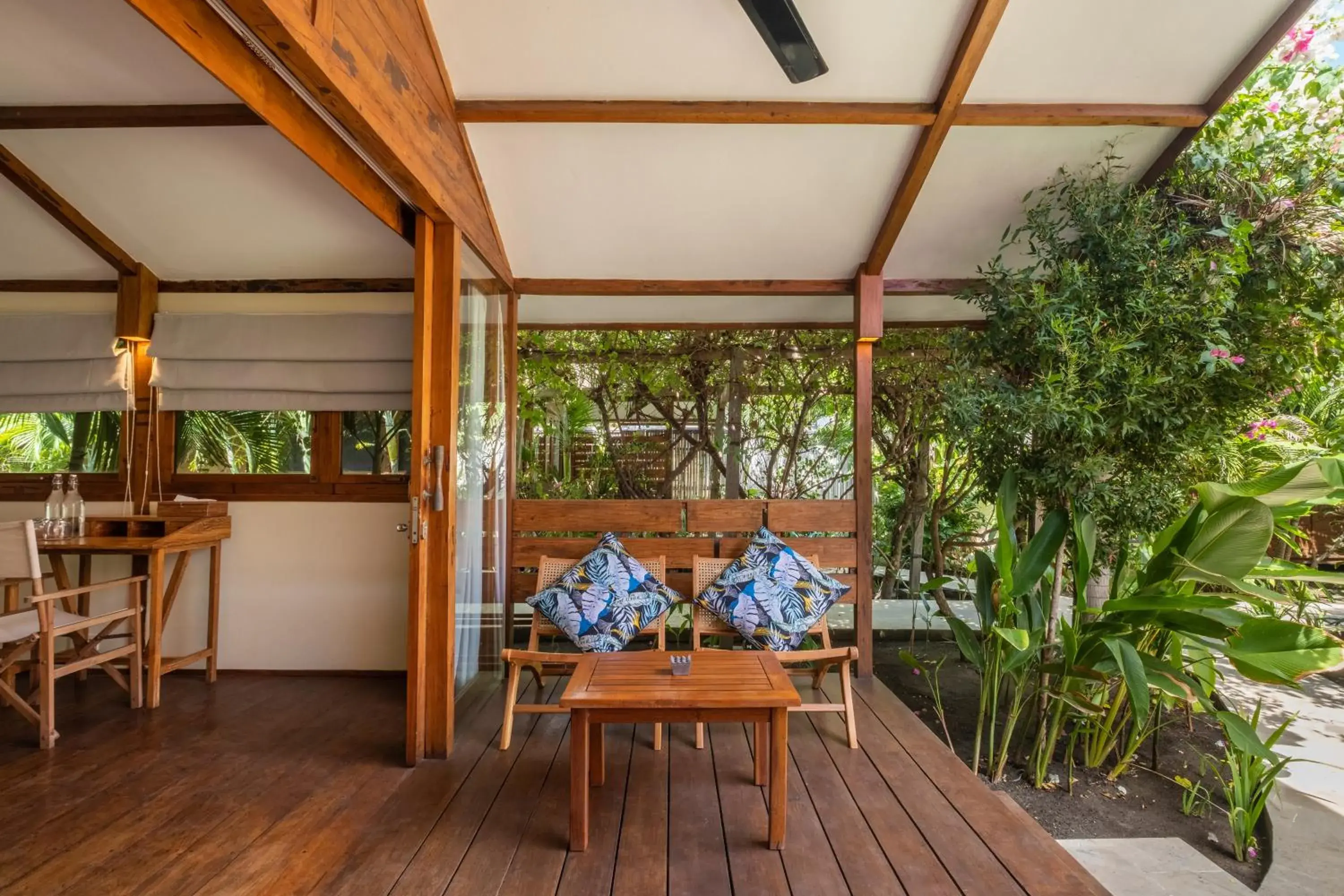 Balcony/Terrace in Gili Teak Beach Front Resort Balcony/Terrace in Gili Teak Beach Front Resort