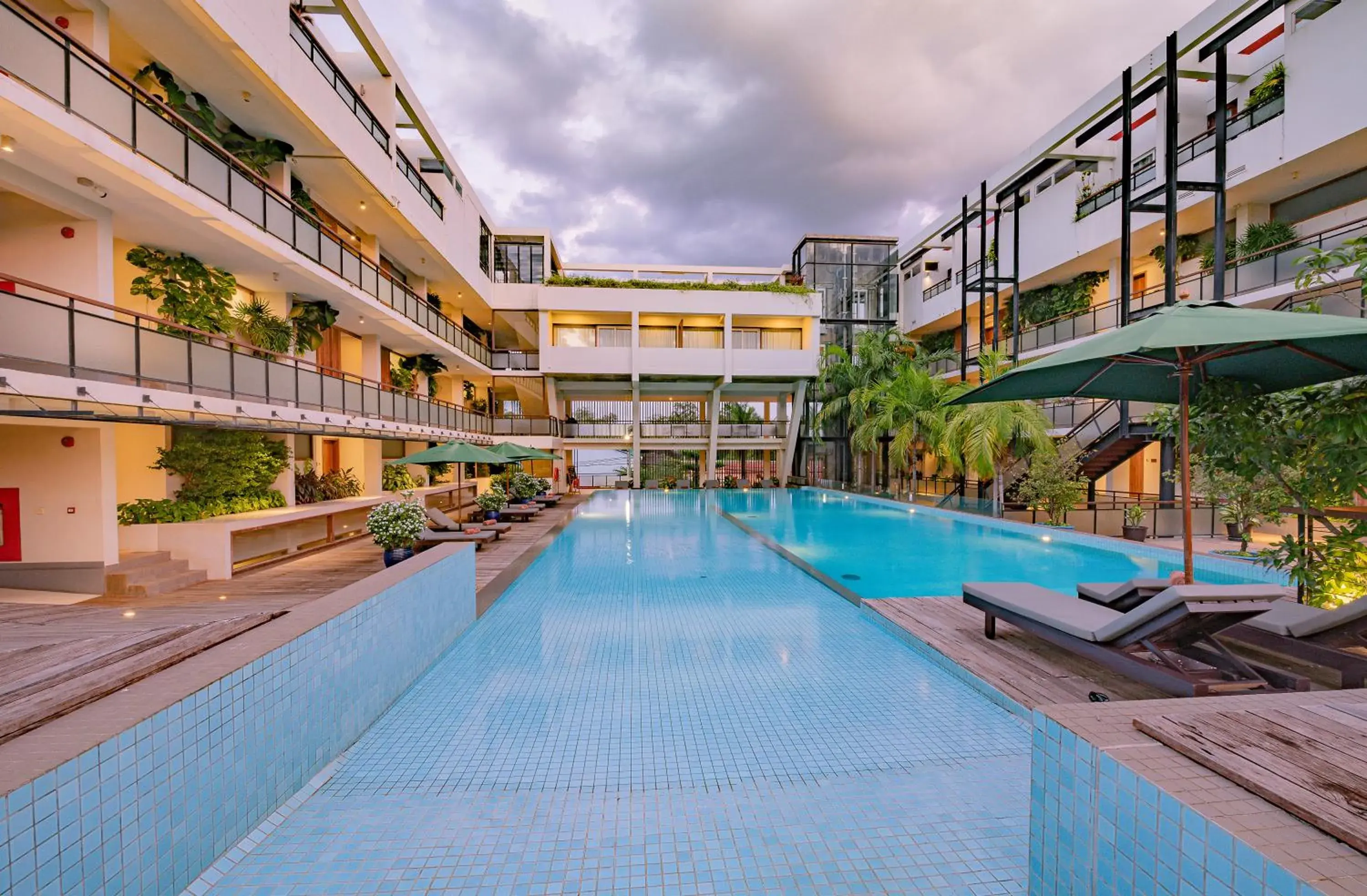 Pool view in Hotel Somadevi Angkor Boutique and Resort Pool view in Hotel Somadevi Angkor Boutique and Resort
