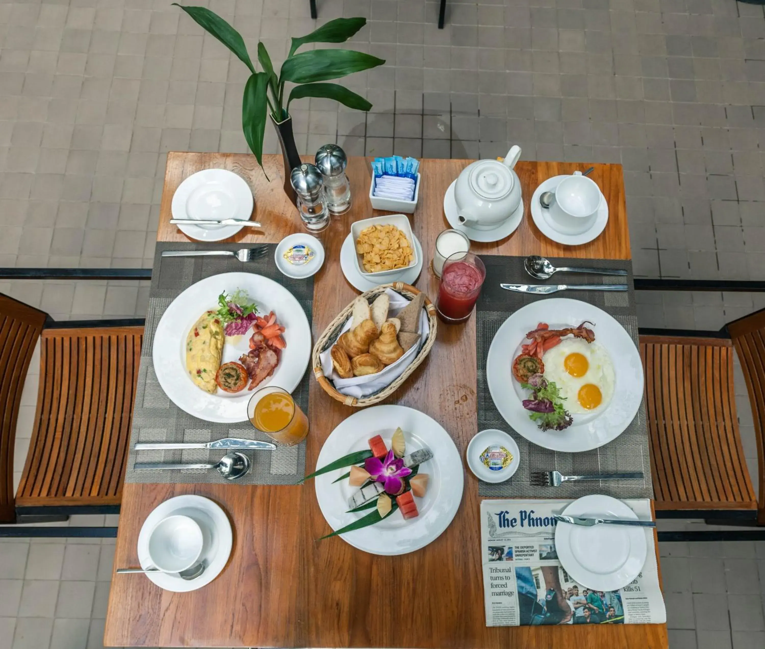 Buffet breakfast, Restaurant/Places to Eat in Hotel Somadevi Angkor Boutique and Resort