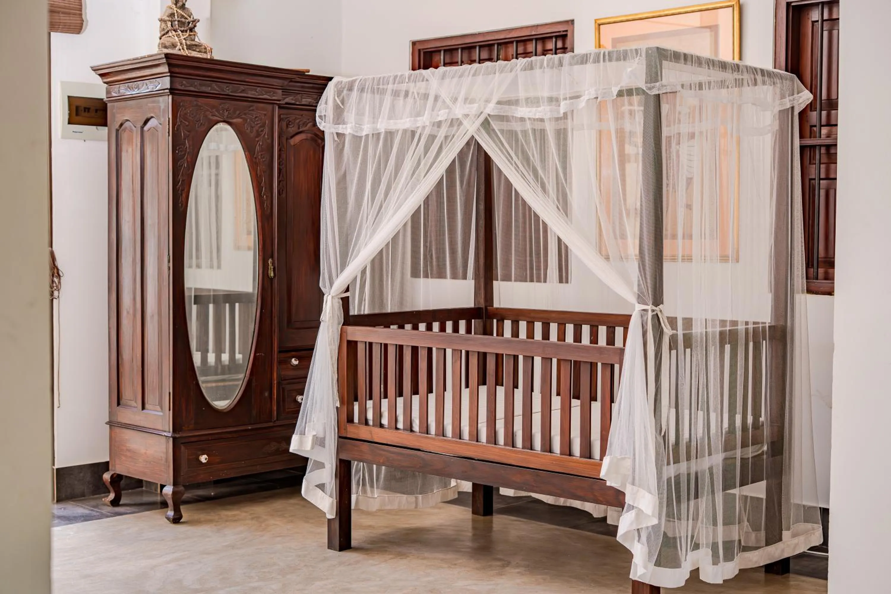 Bed in Wasantha Garden Hotel Restaurant & Ayurvedic Treatment