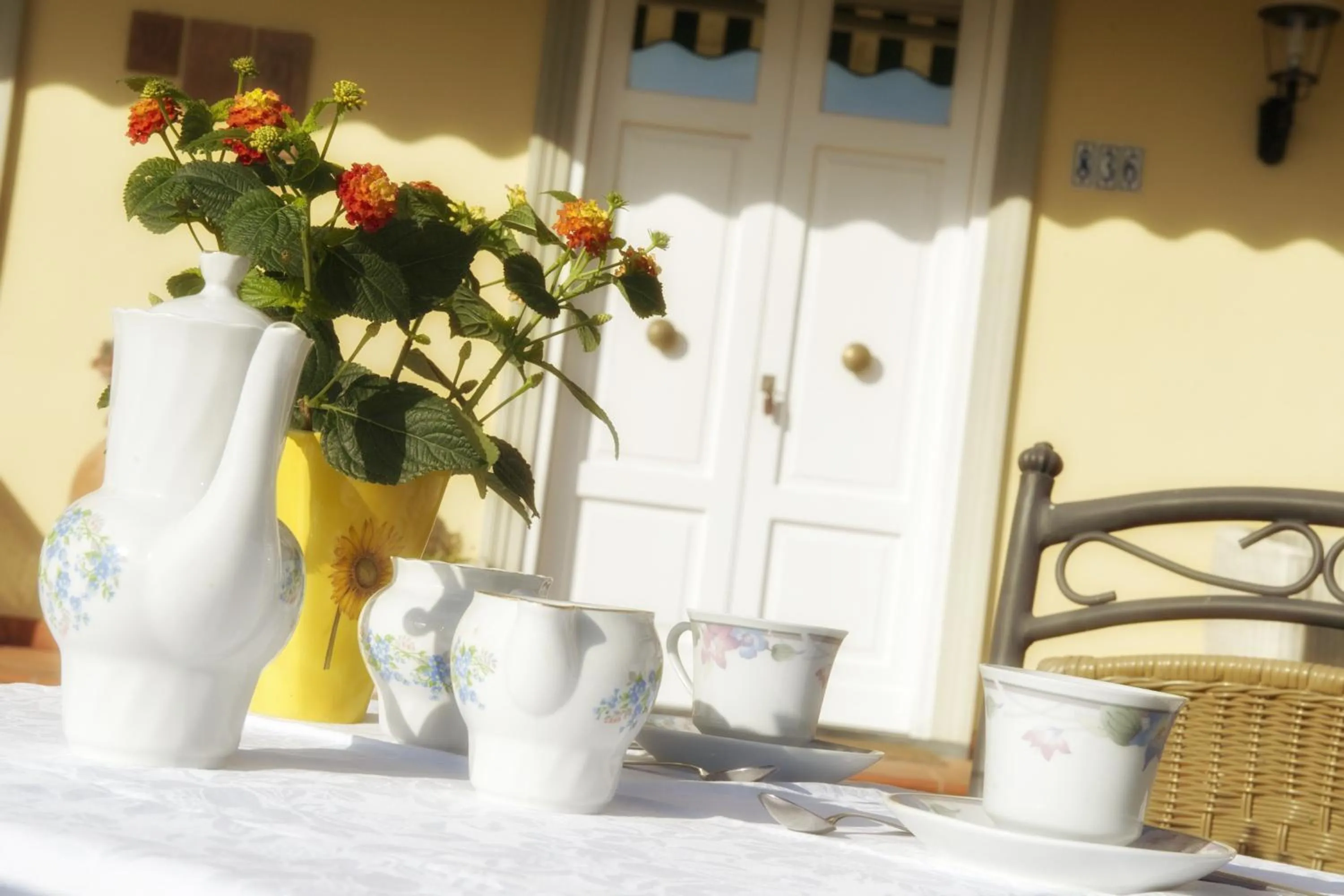Patio in B&B Il Trebbio