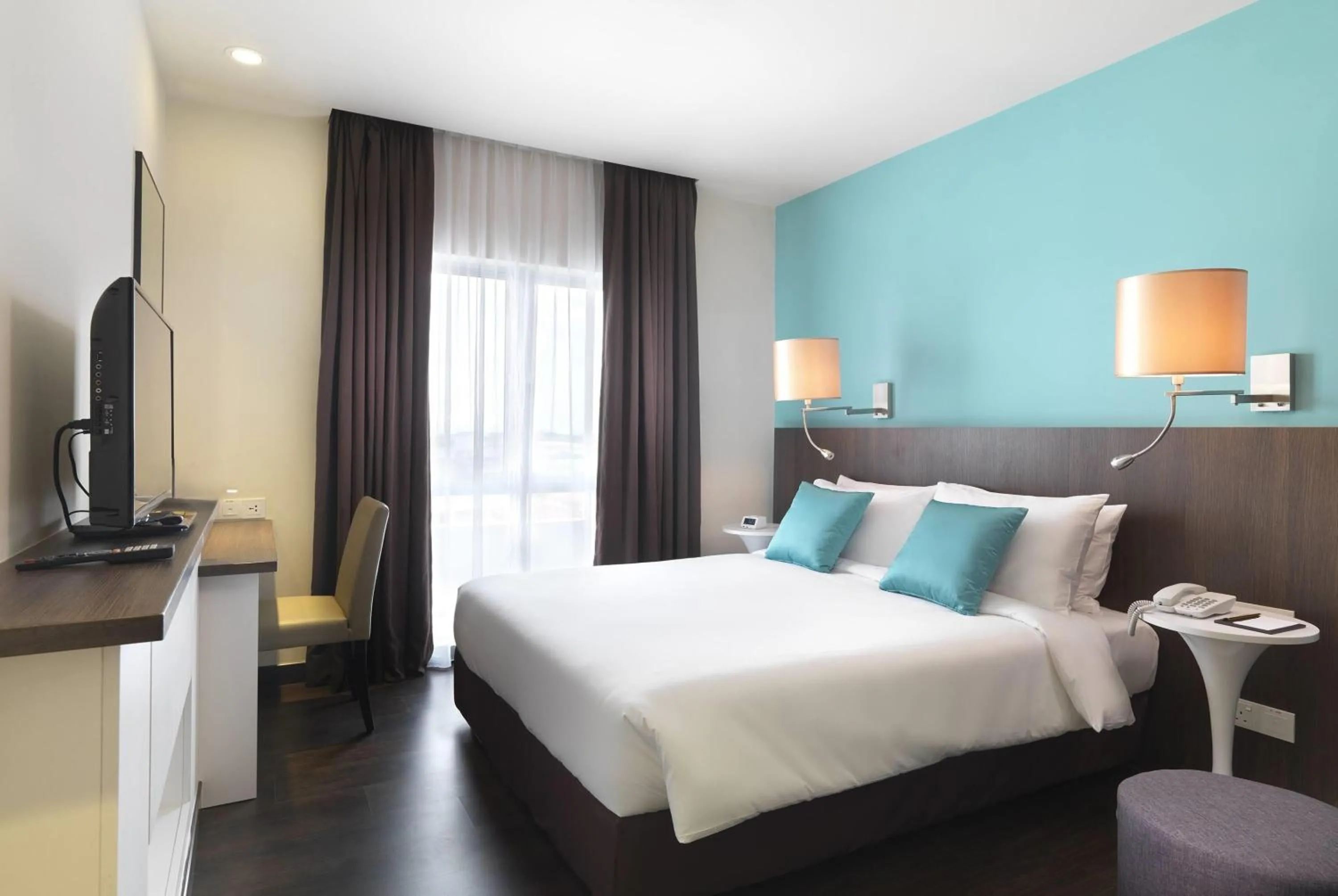 Toilet, Bed in Wyndham Garden i-City Shah Alam