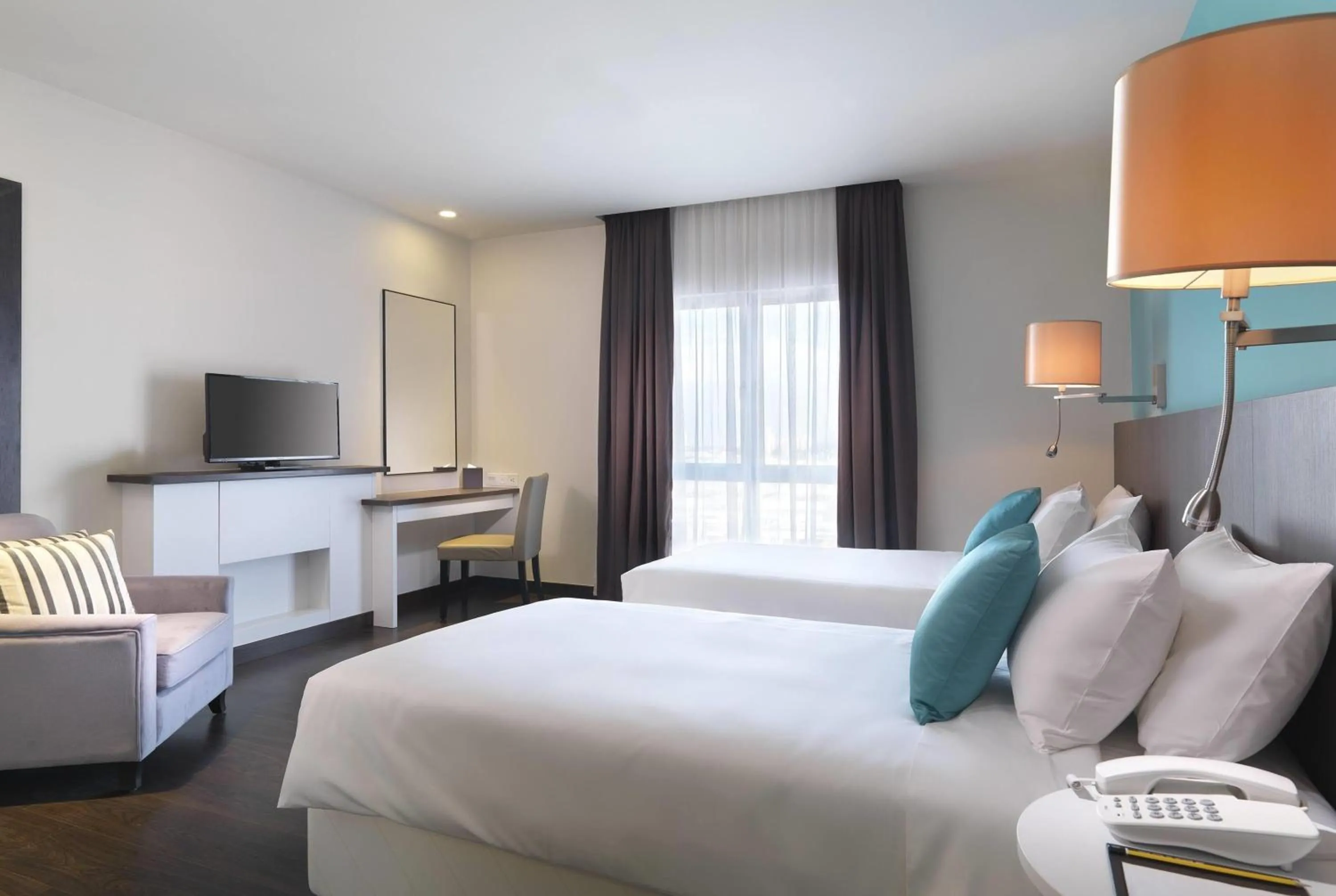 TV and multimedia, Bed in Wyndham Garden i-City Shah Alam