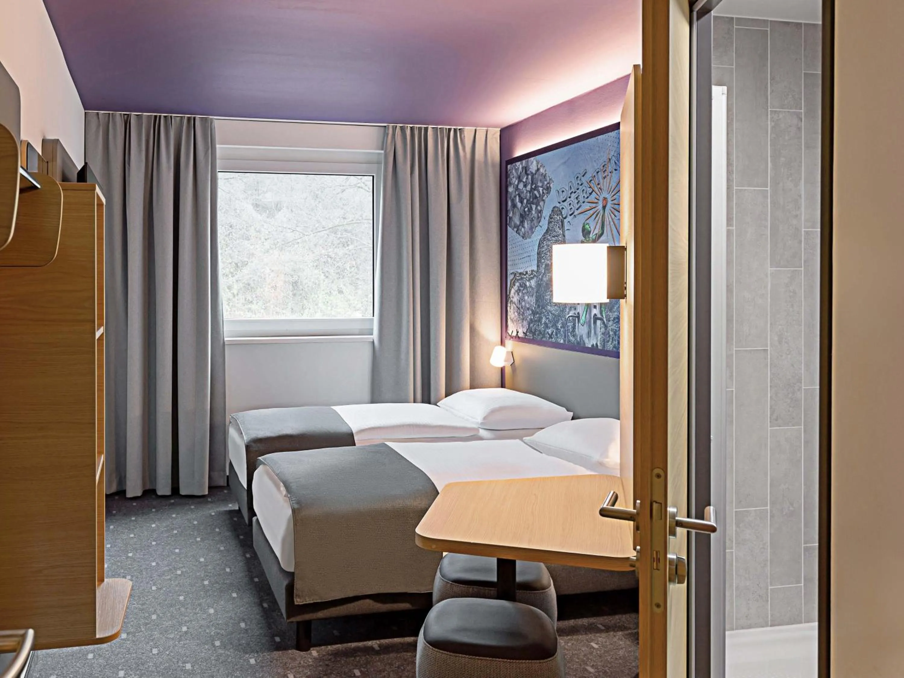 Photo of the whole room, Bed in B&B HOTEL Idar-Oberstein