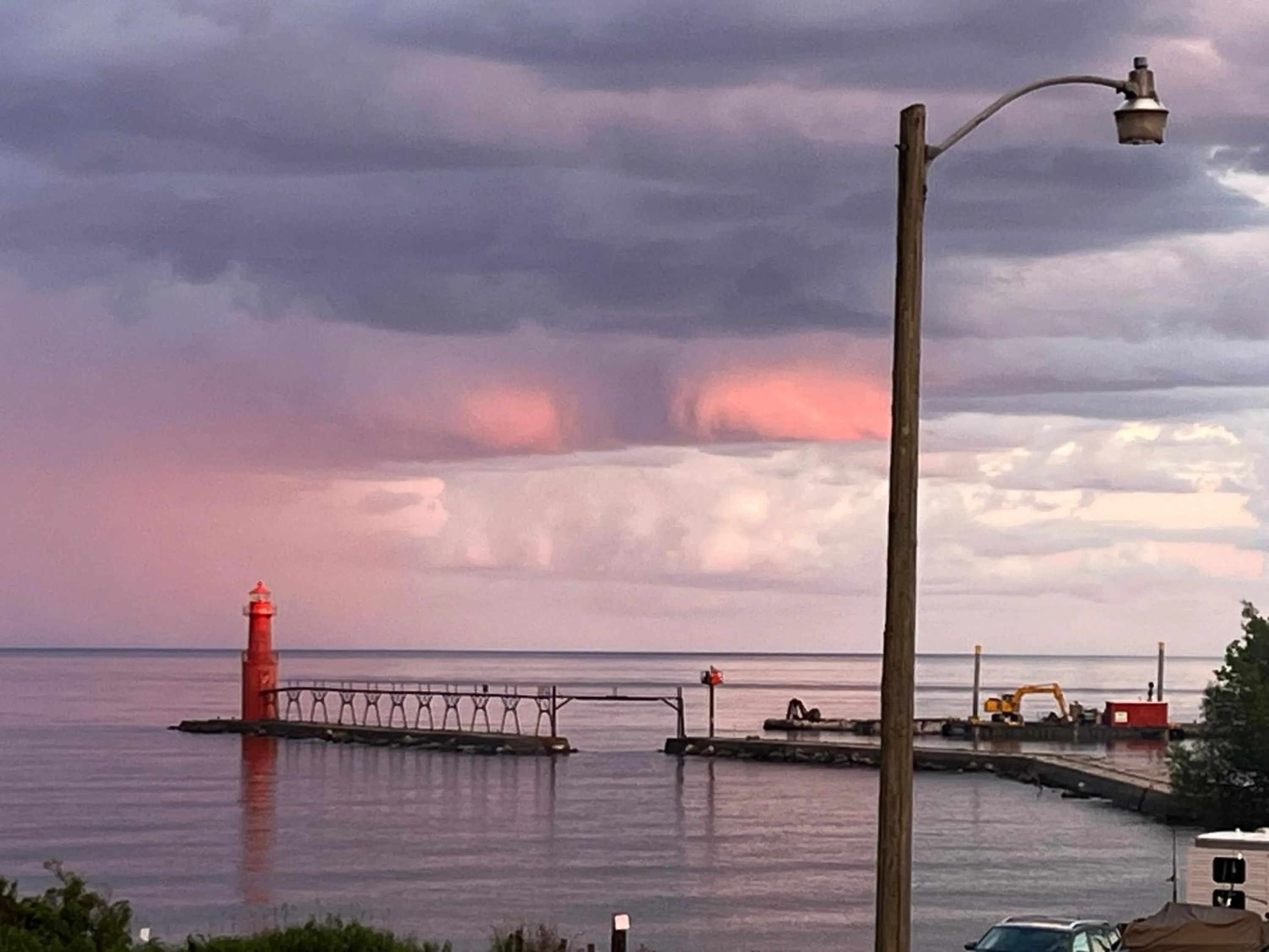 Lake view in Harbor Inn Algoma
