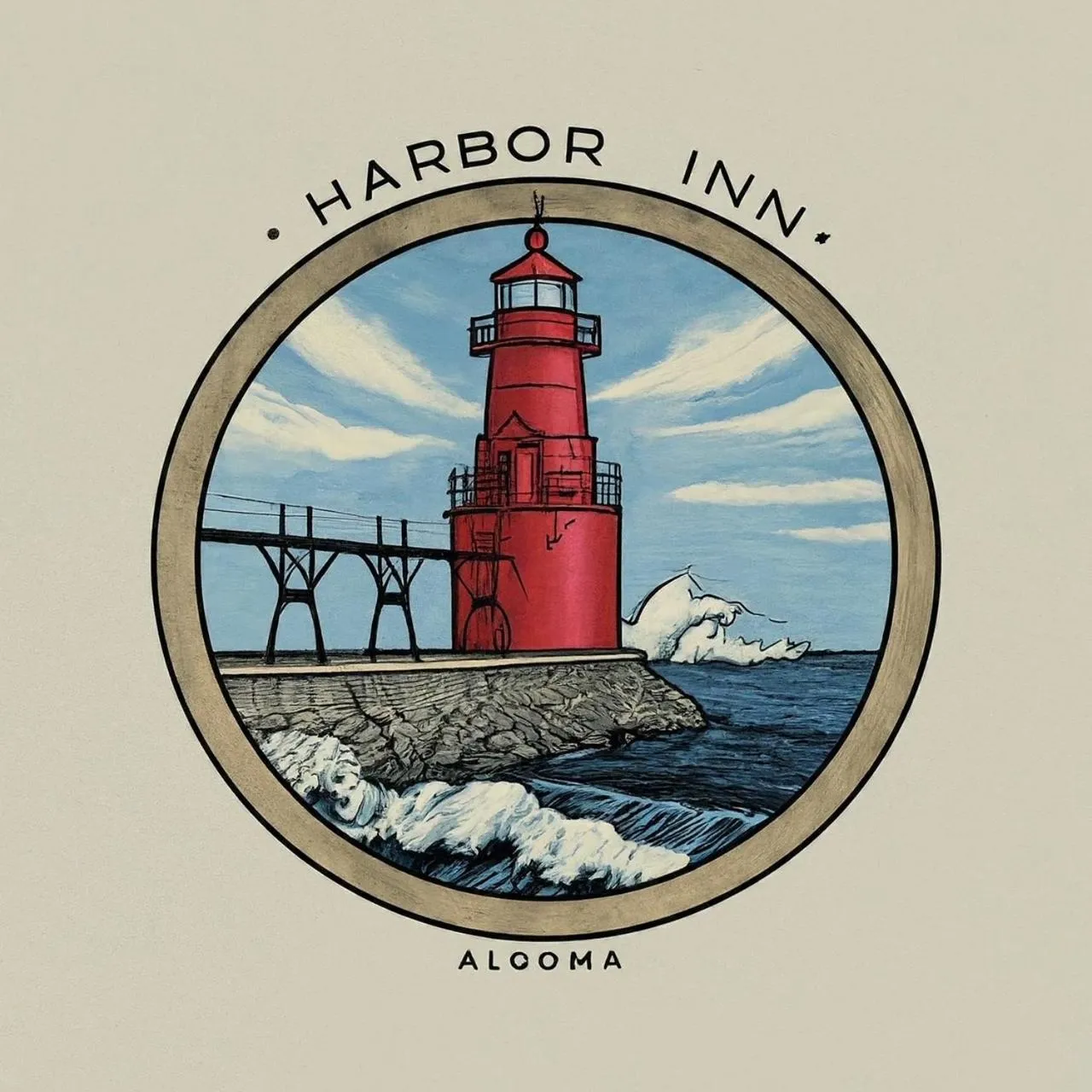 Logo/Certificate/Sign in Harbor Inn Algoma
