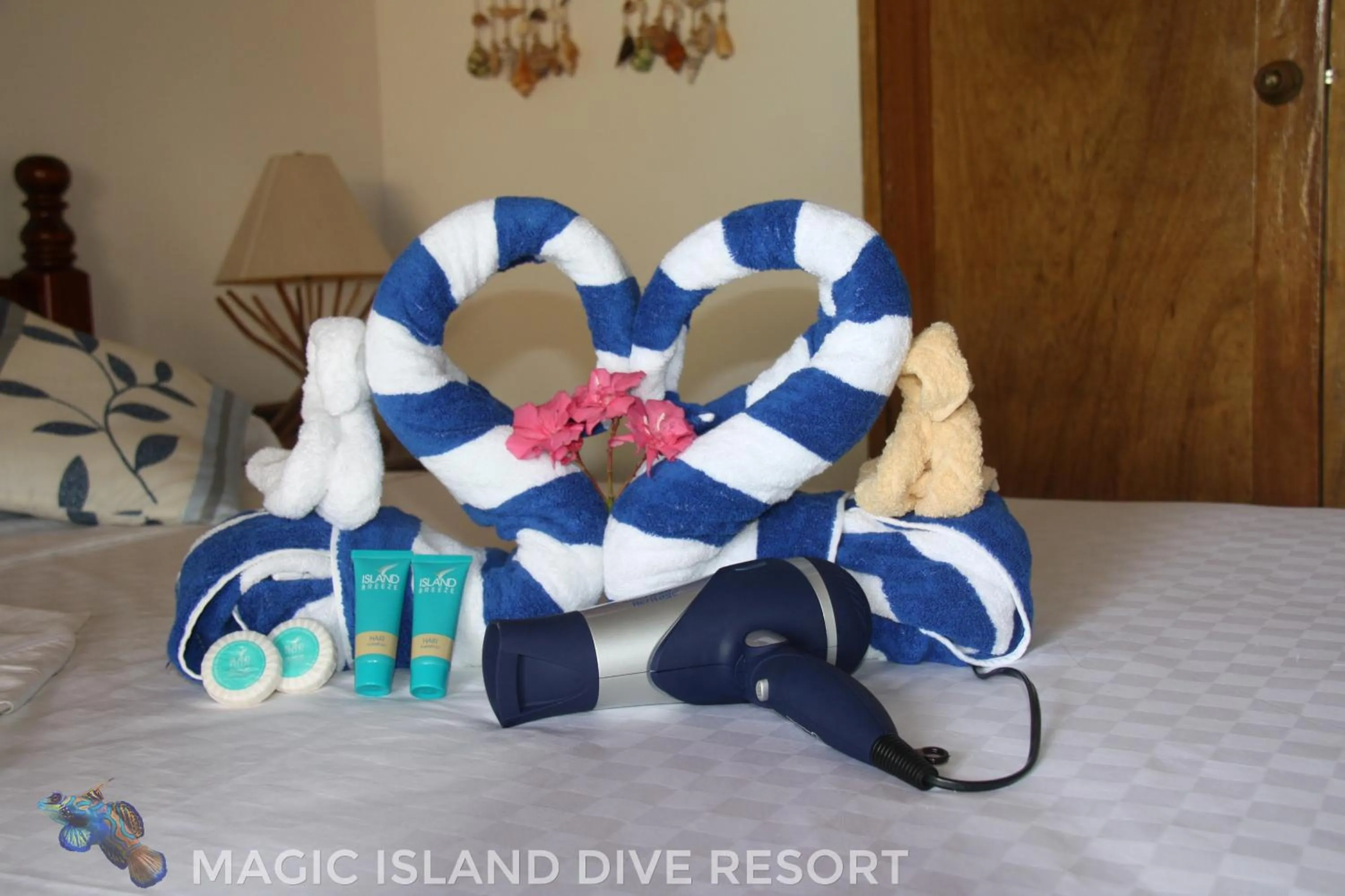 Decorative detail, Bed in Magic Island Dive Resort