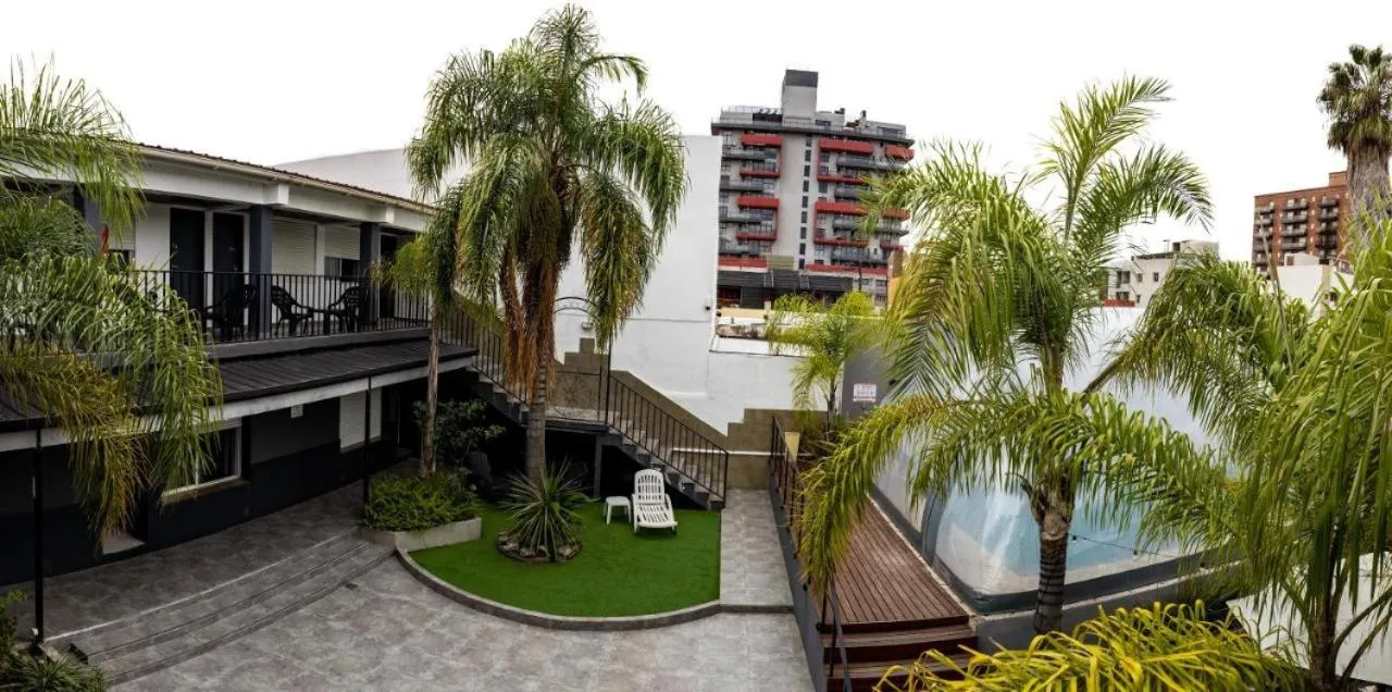 Garden in Hotel Posada del Ángel