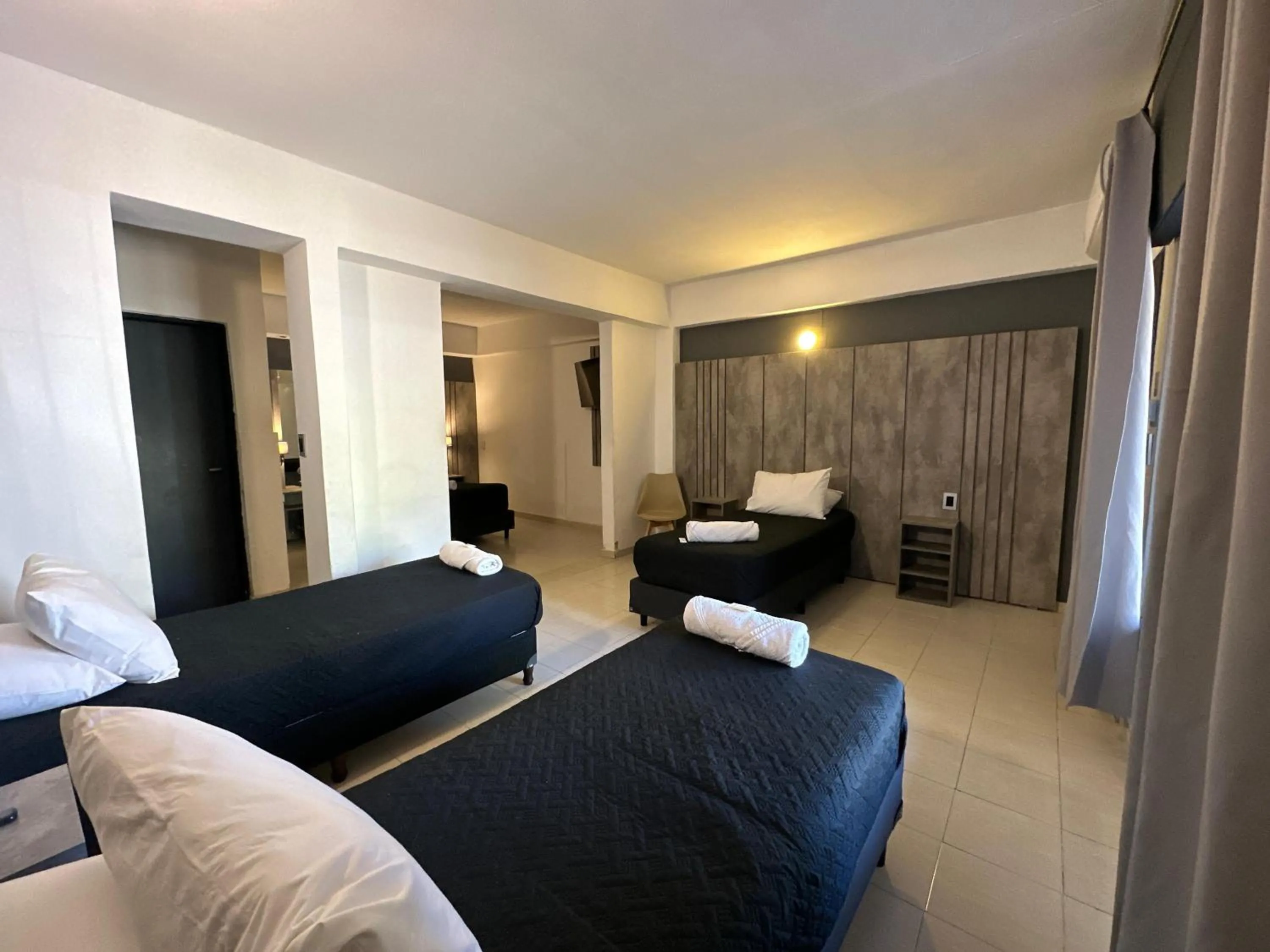 Bed in Hotel Posada del Ángel
