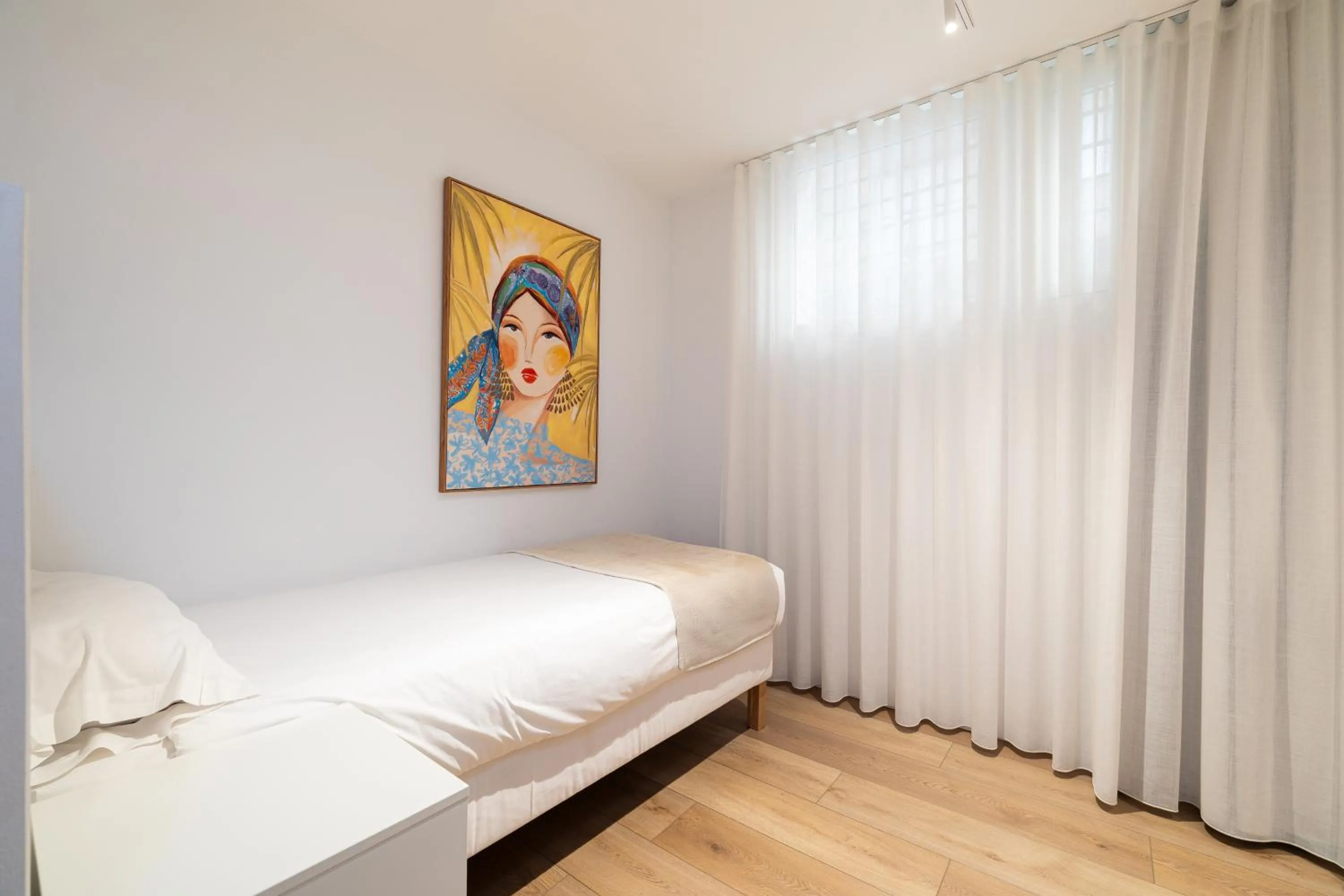 Bed in Holidays2Malaga Studios Juan de Mena