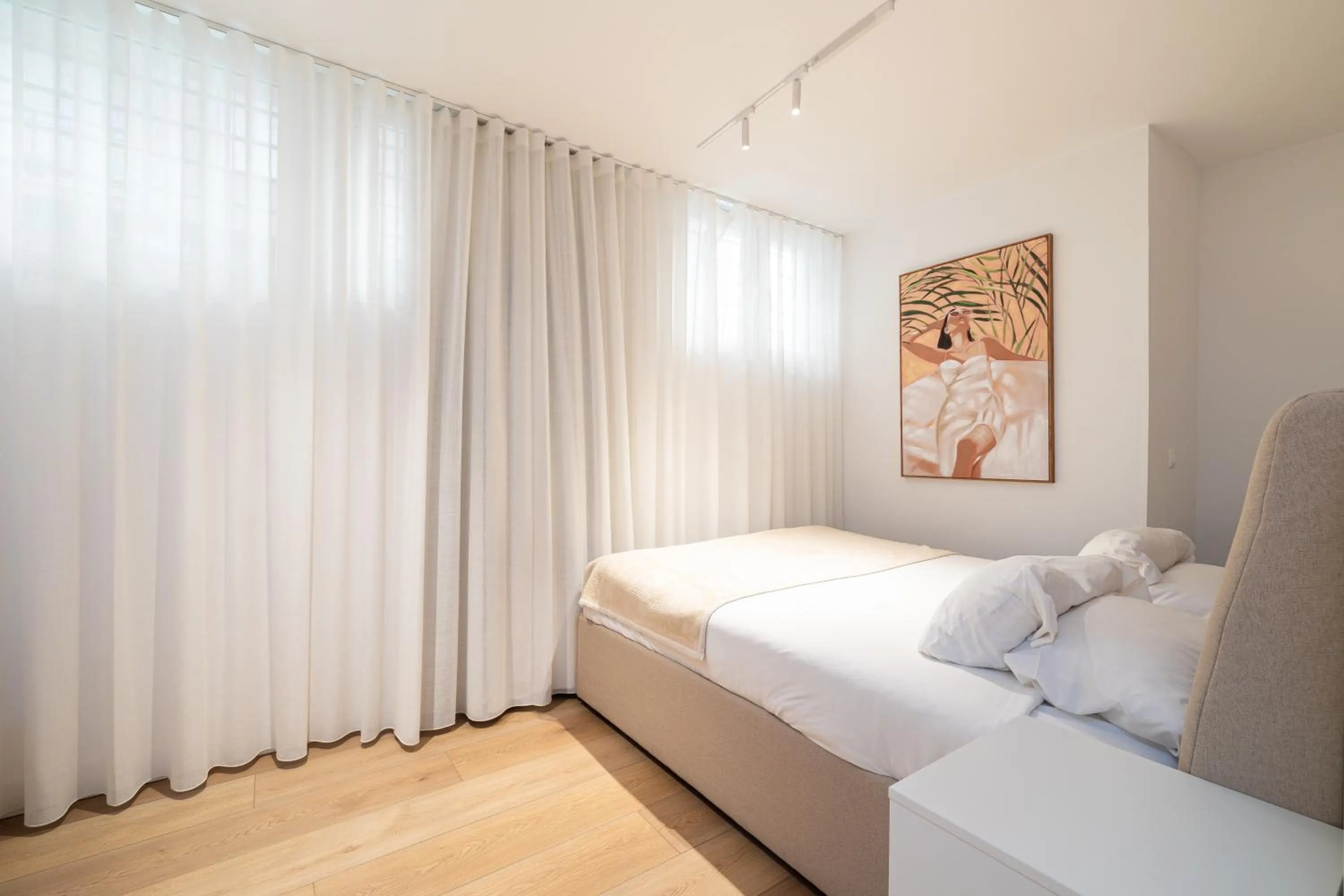 Bed in Holidays2Malaga Studios Juan de Mena