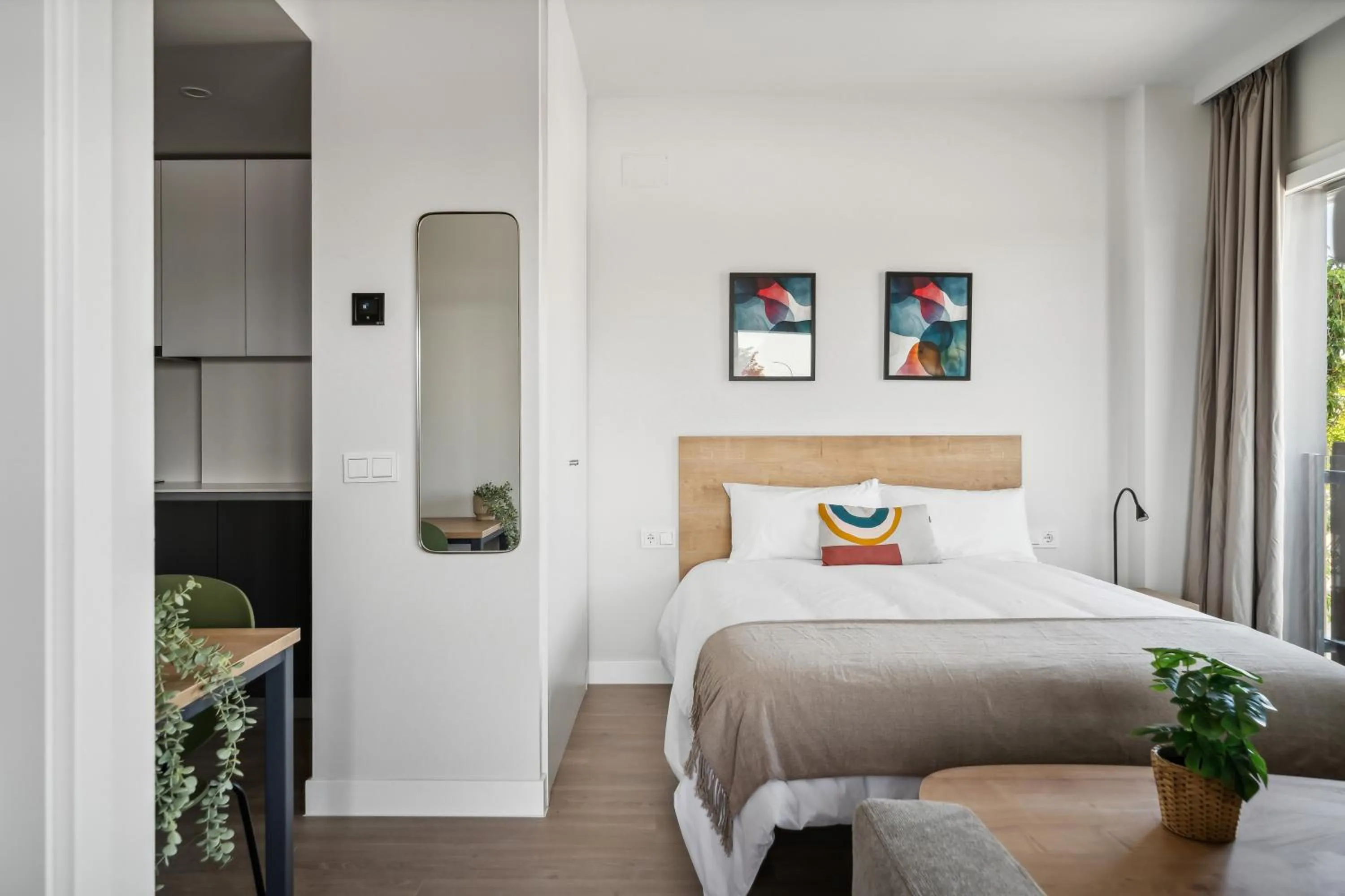 Bed in Truliving Vallecas by Habyt
