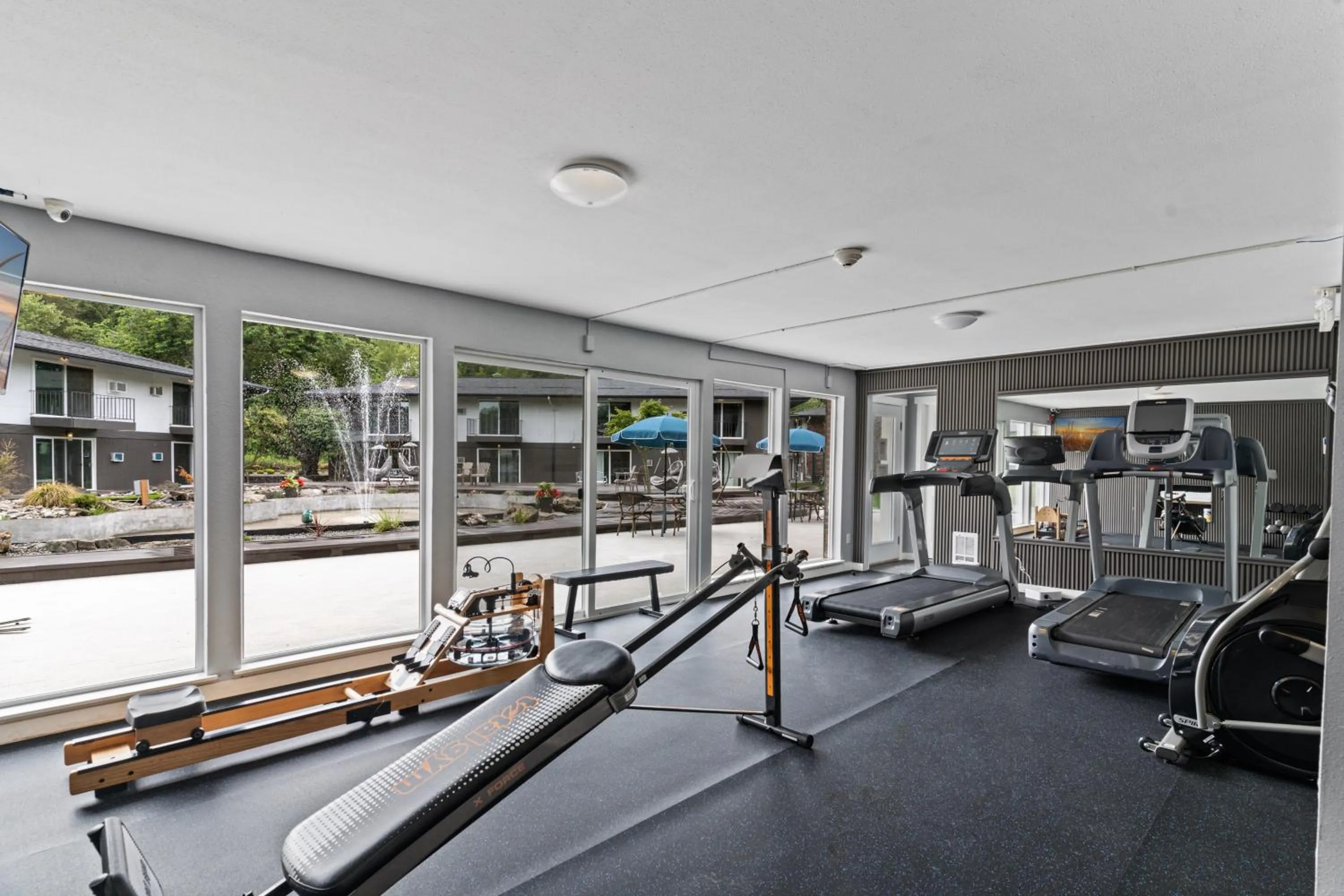 Fitness centre/facilities in Interurban Suites Hotel