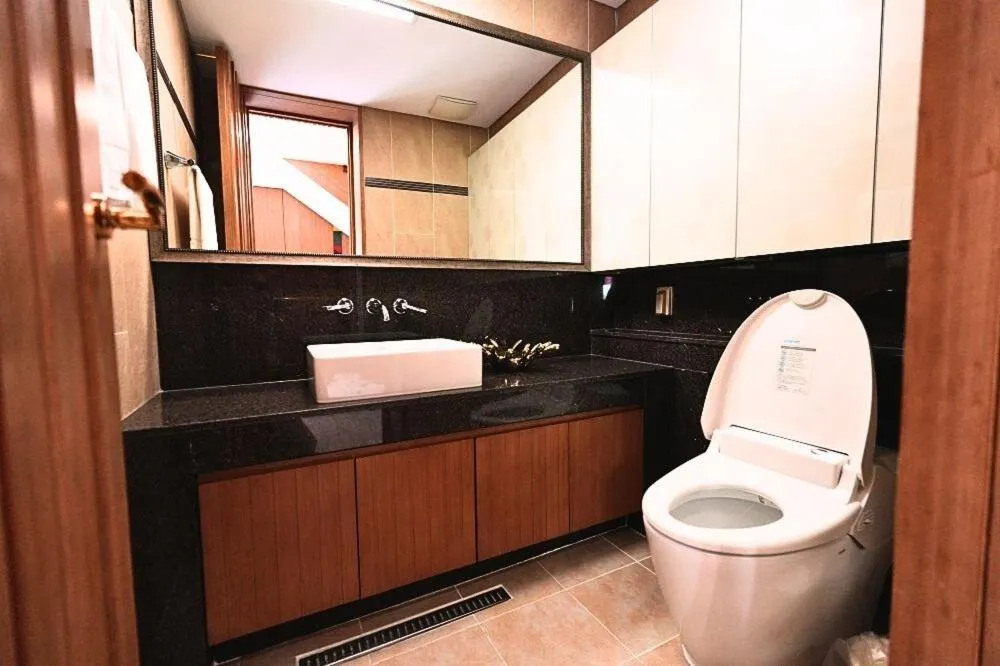 Toilet in Le comte bleu