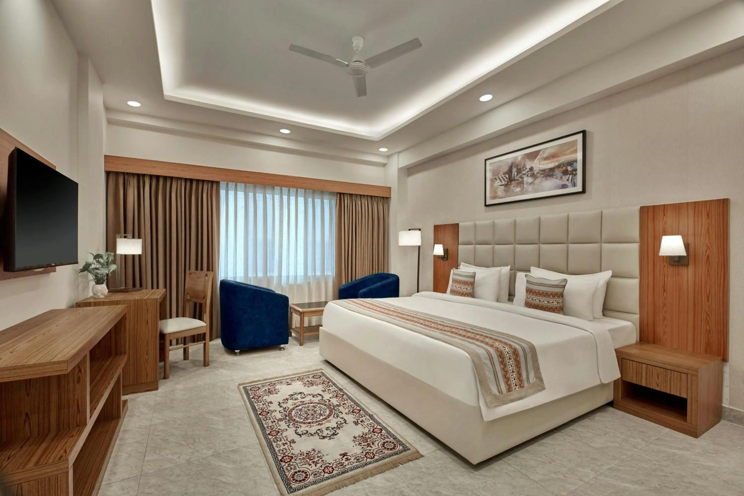 Photo of the whole room, Bed in The Fern Residency, Bodhgaya, Series by Marriott