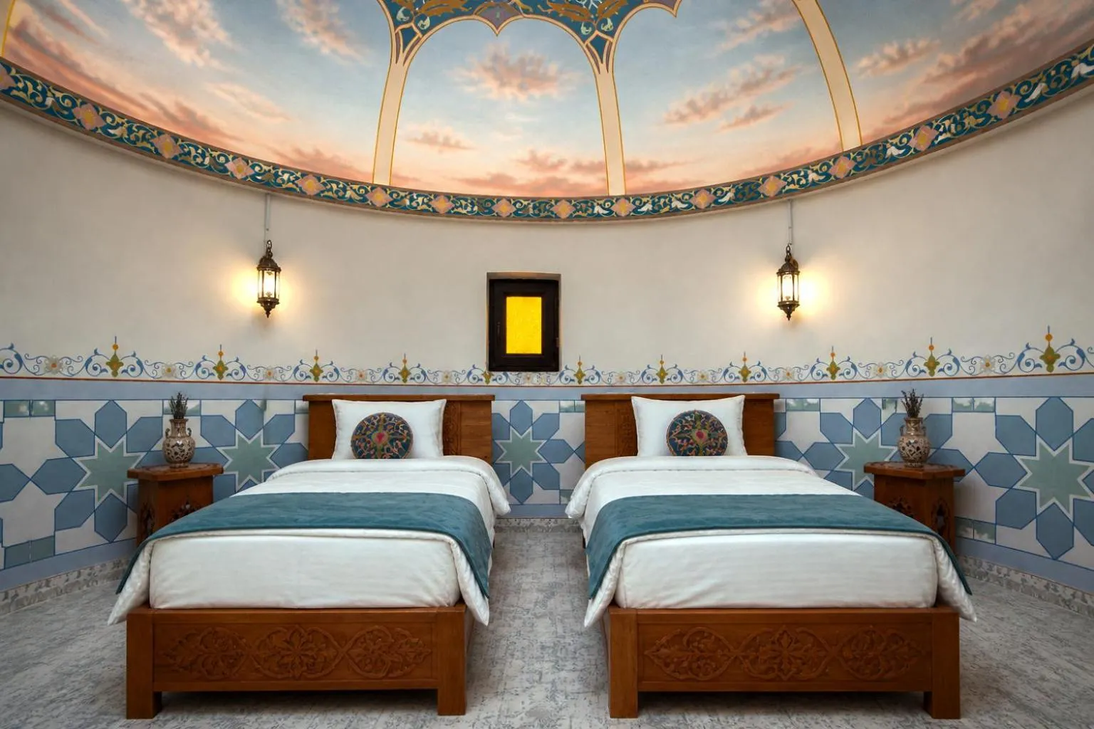 Twin Room - single occupancy in City of Magicians Yurt&Desert Experience