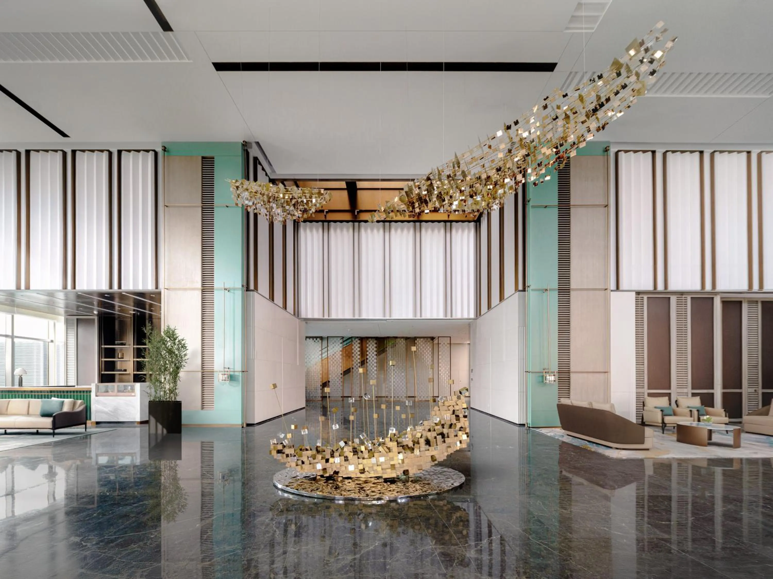 Lobby or reception in Cordis Shanghai Seaworld