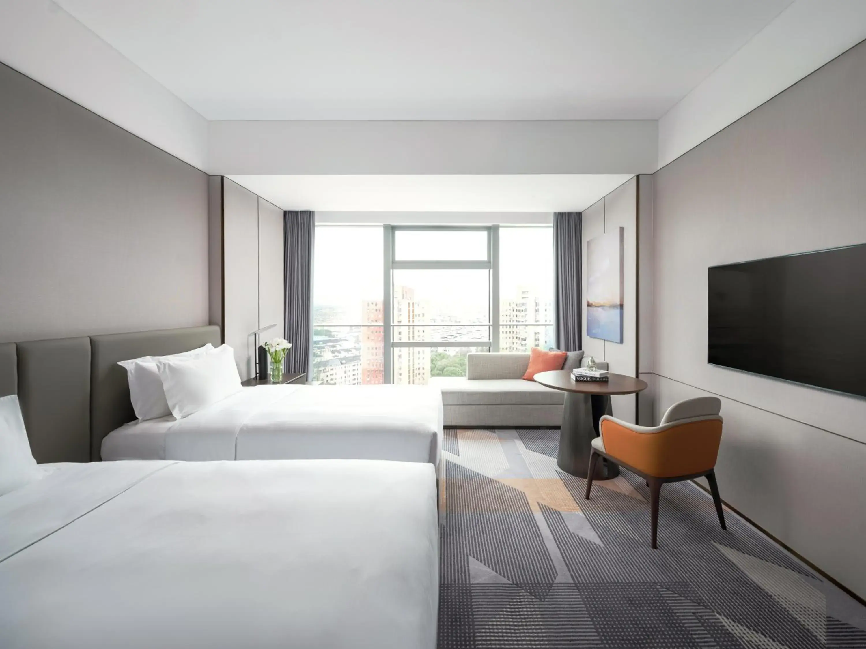 Twin Room with City View in Cordis Shanghai Seaworld Twin Room with City View in Cordis Shanghai Seaworld