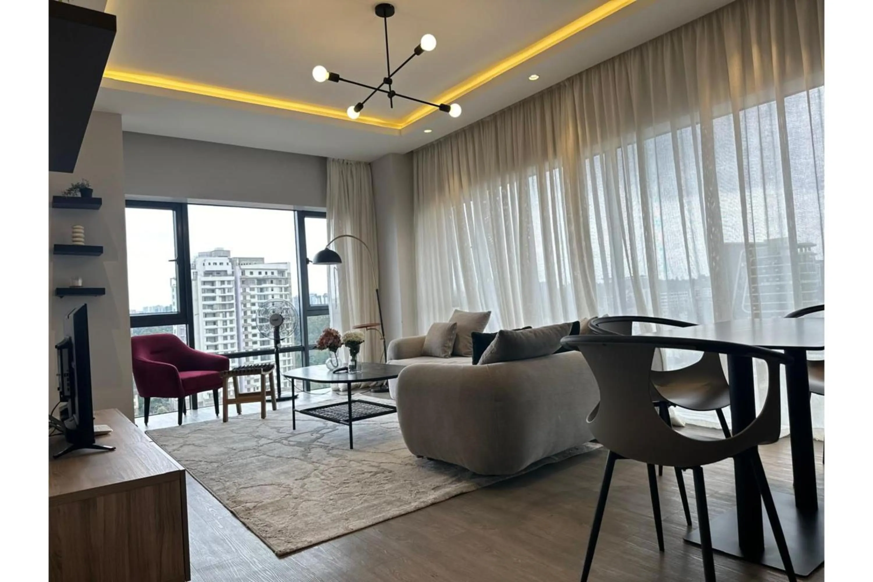 Living room in Escada Serviced Apartments