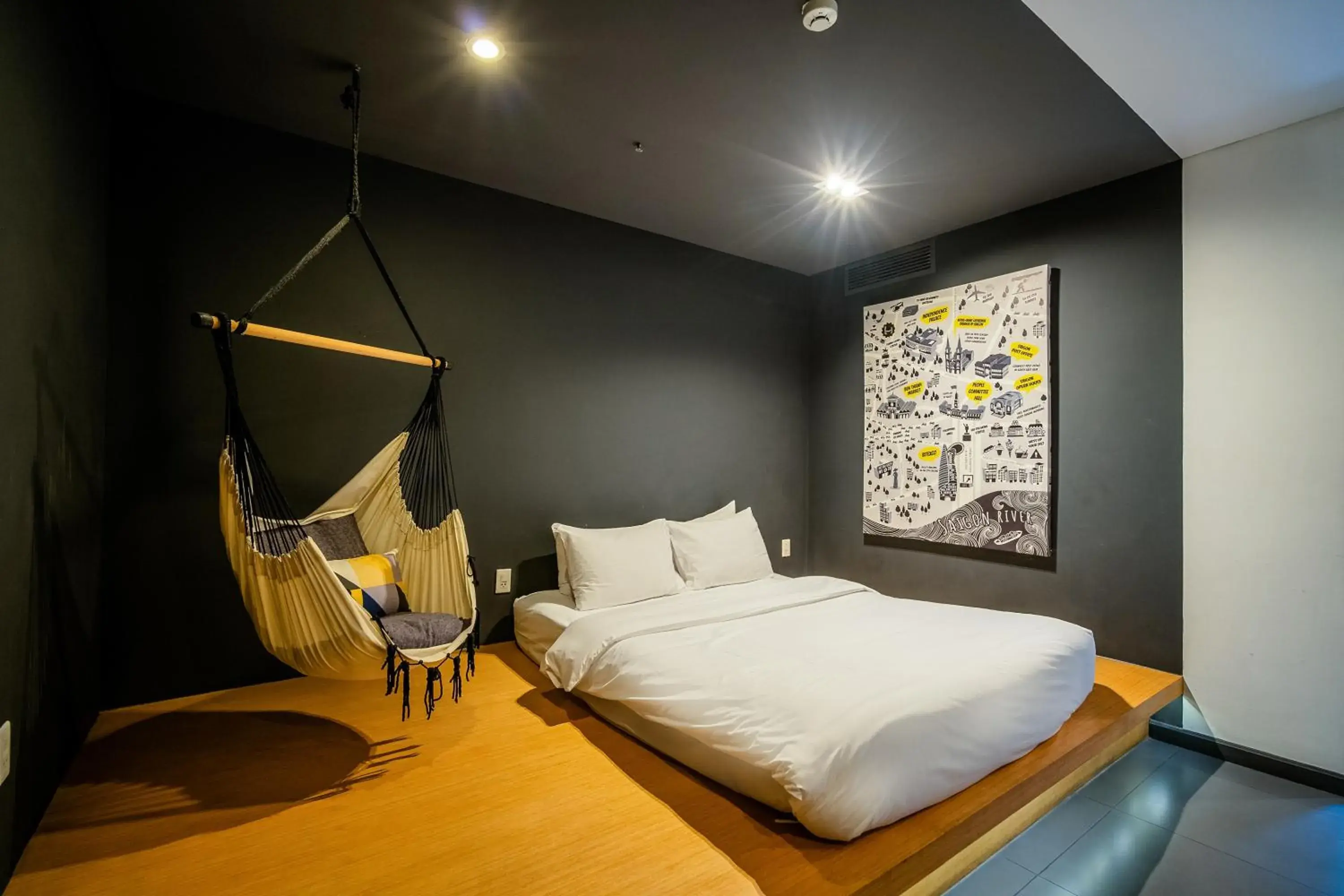 Bed in The Hammock Hotel Ben Thanh Bed in The Hammock Hotel Ben Thanh