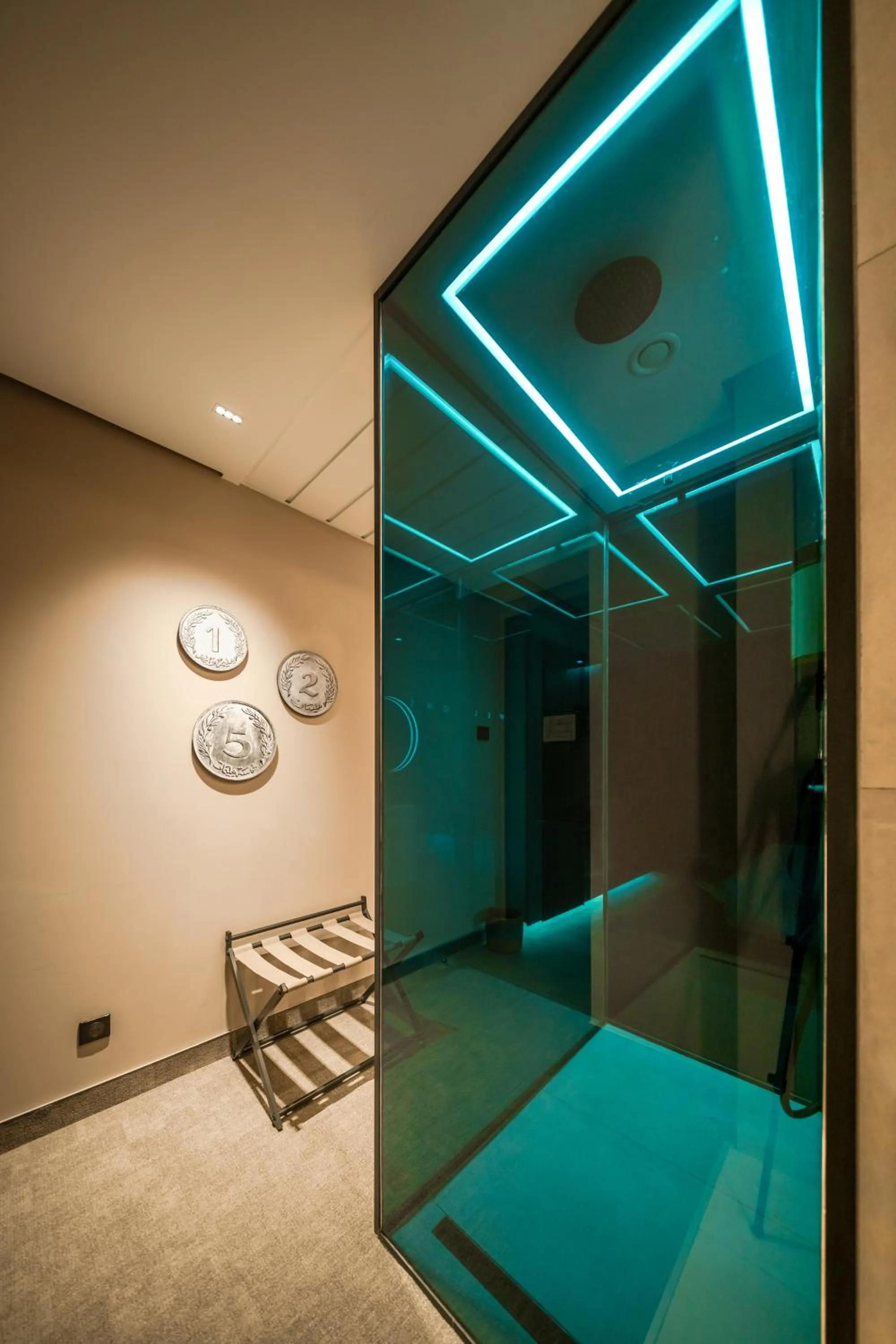 Shower, Bed in The NINE Lifestyle Experience