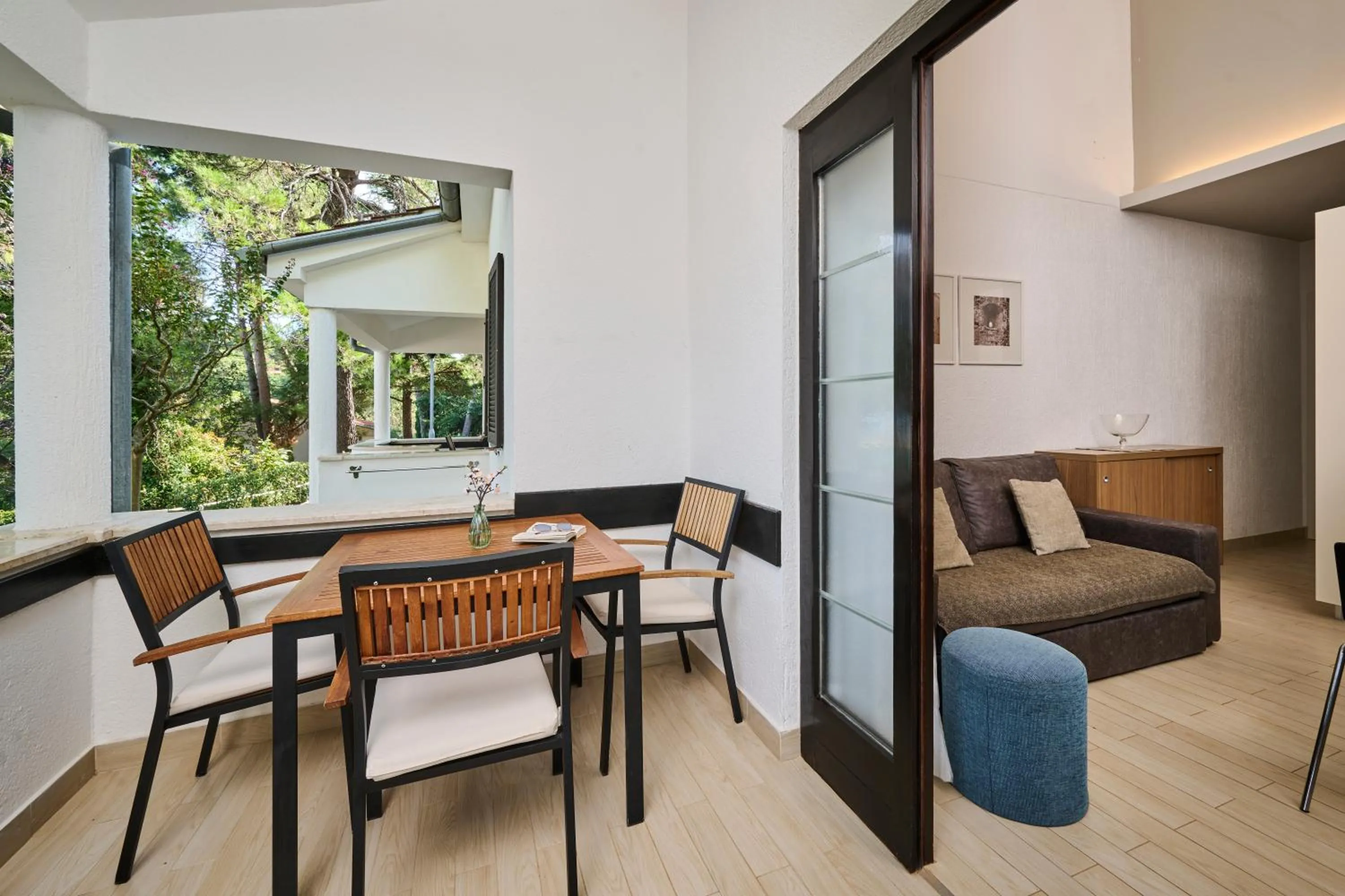 Balcony/Terrace in Apartments Galijot Plava Laguna