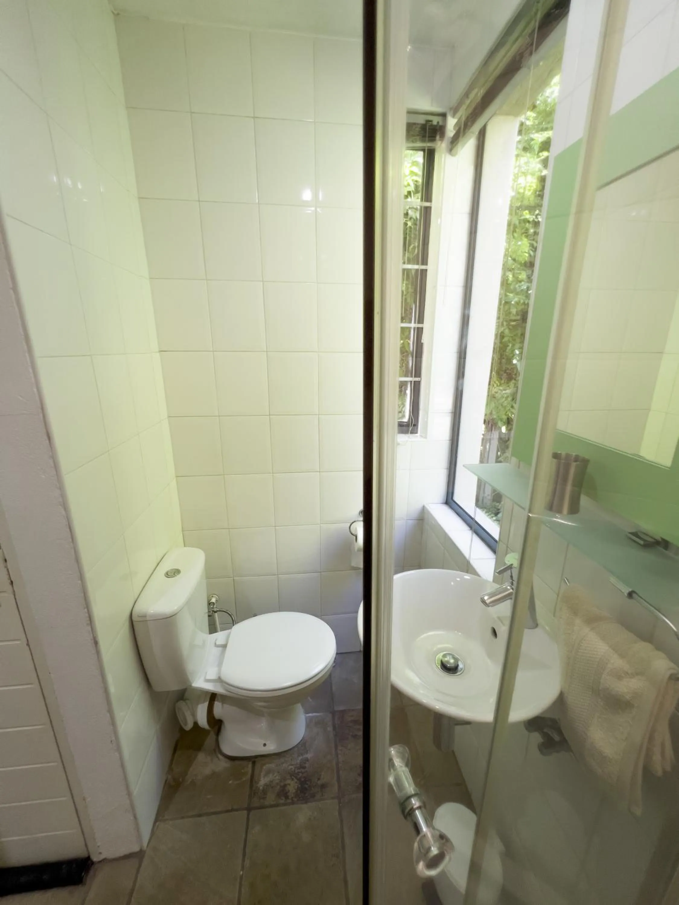 Shower in Orangerie Guest House