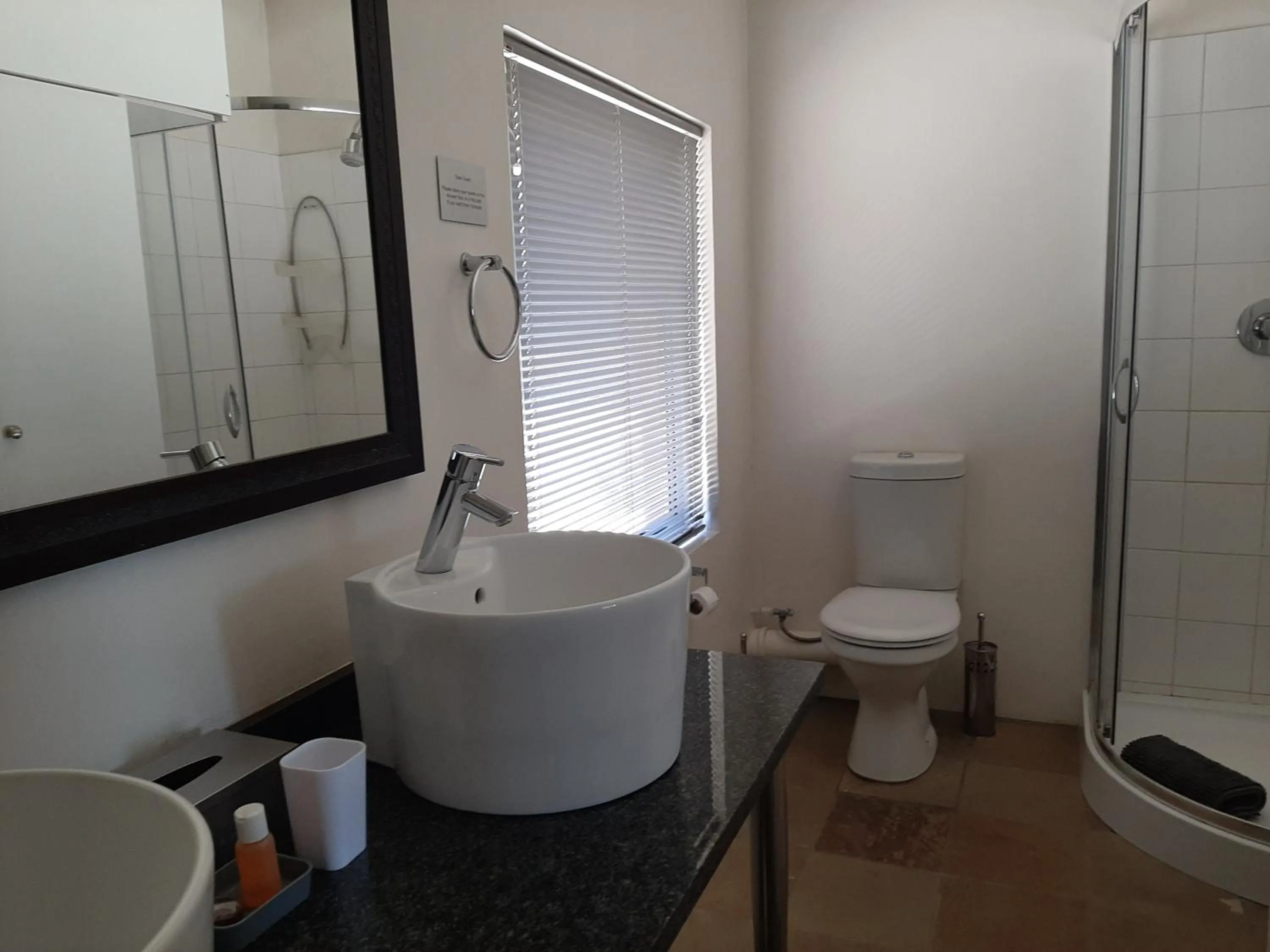 Shower in Orangerie Guest House