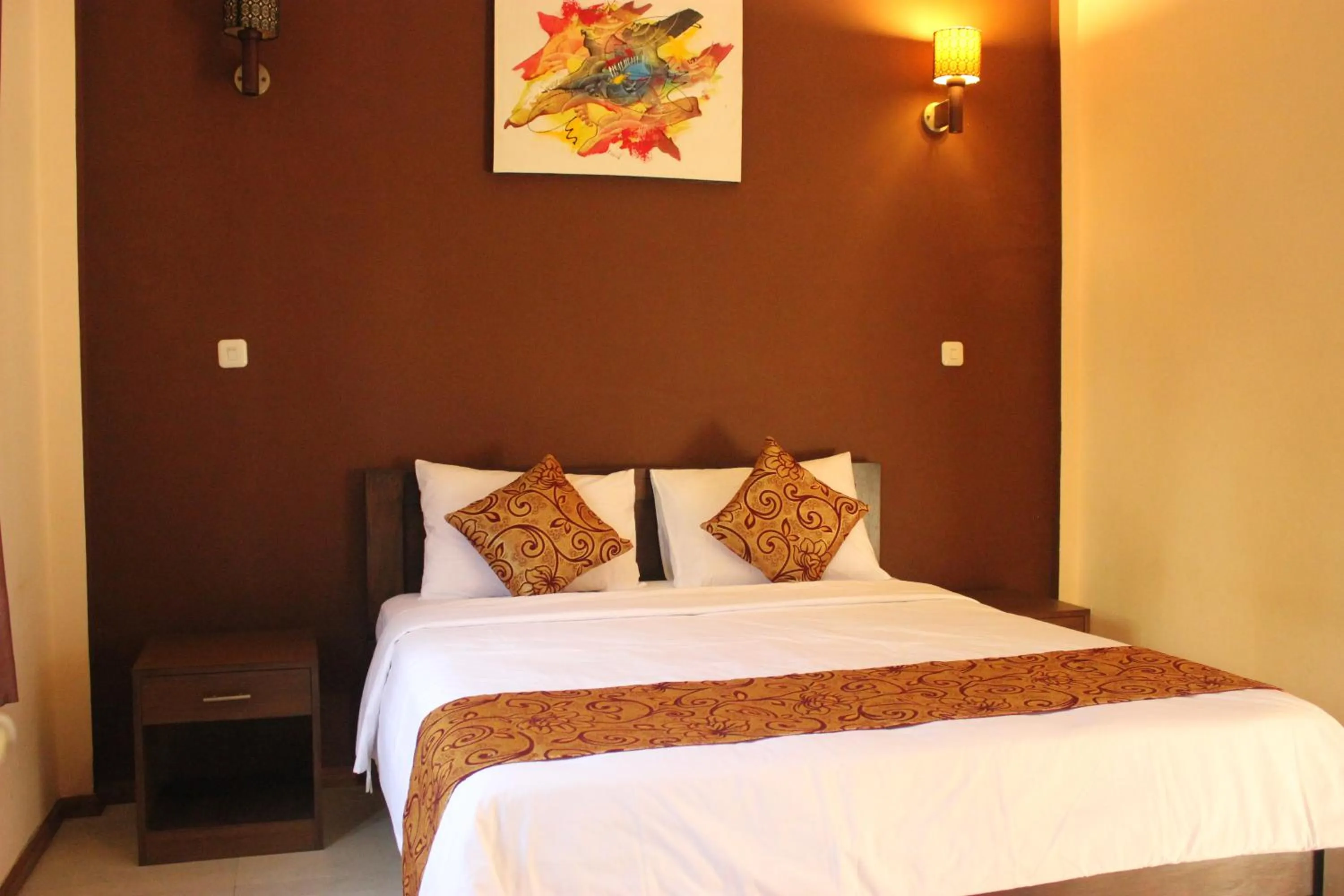 Bed in Kartika Villas
