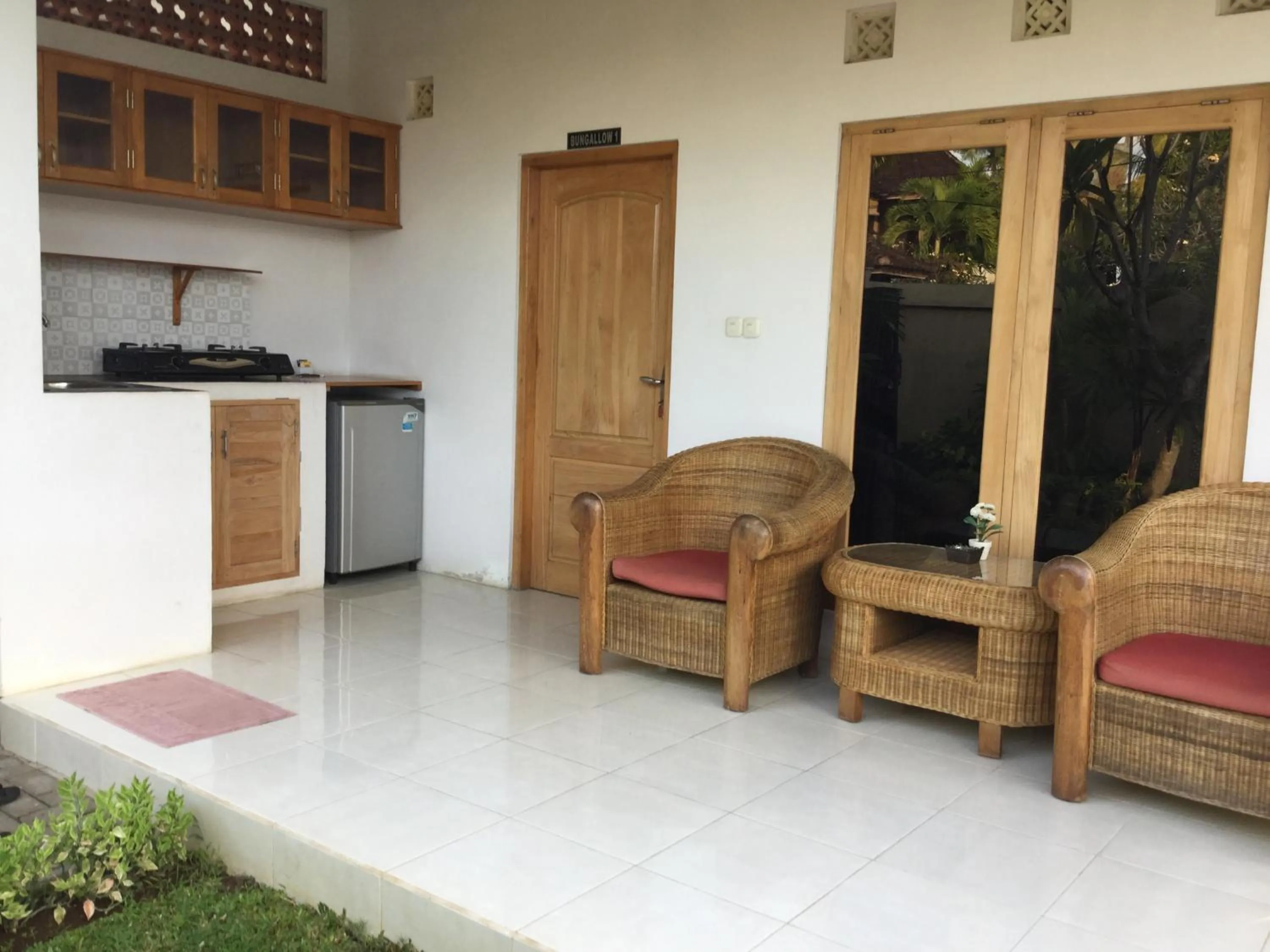 Seating area in Kartika Villas