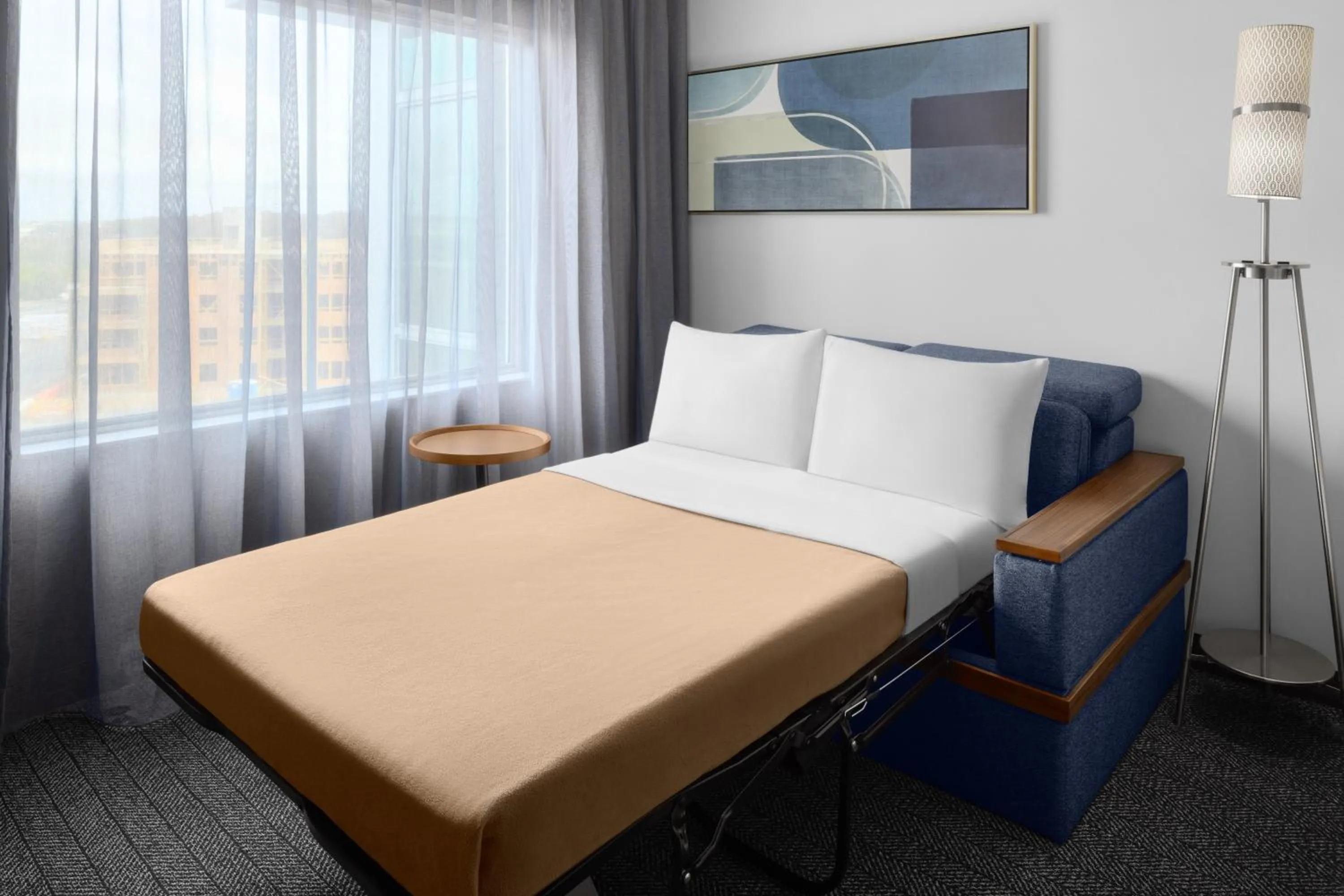 Bedroom, Bed in Courtyard by Marriott Orlando South/Grande Lakes Area