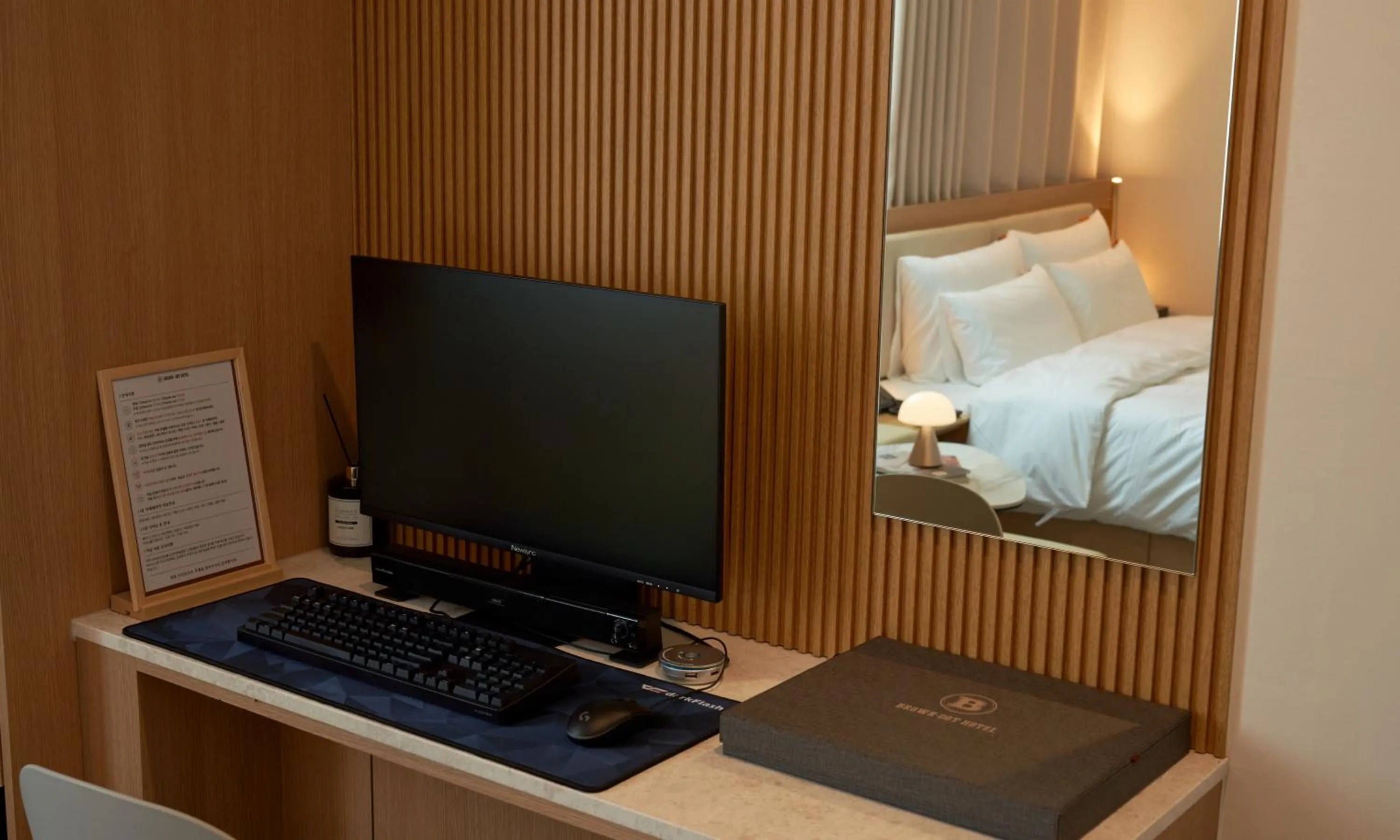 TV and multimedia, Bed in Brown Dot Hotel Gunsan Terminal Branch