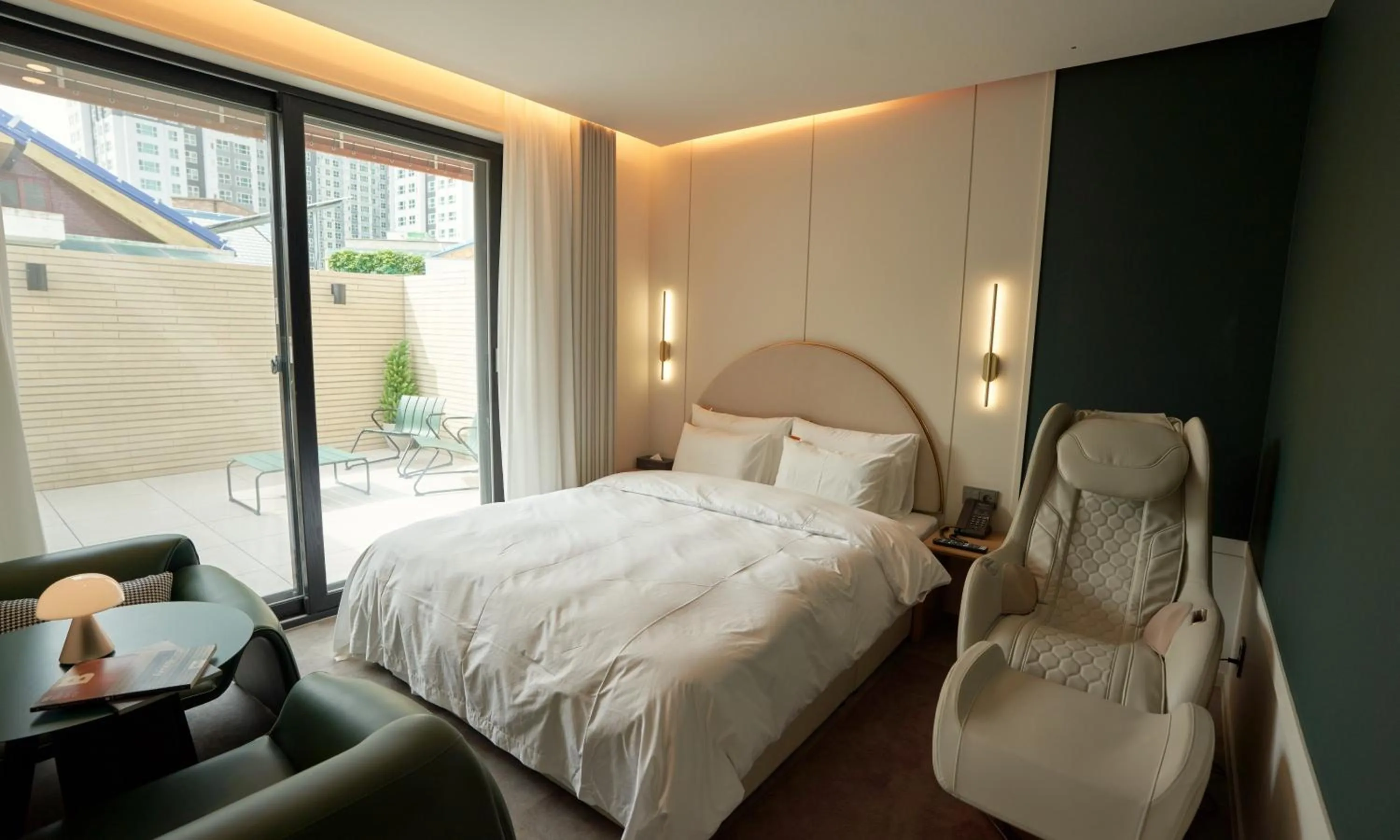 Bed in Brown Dot Hotel Gunsan Terminal Branch