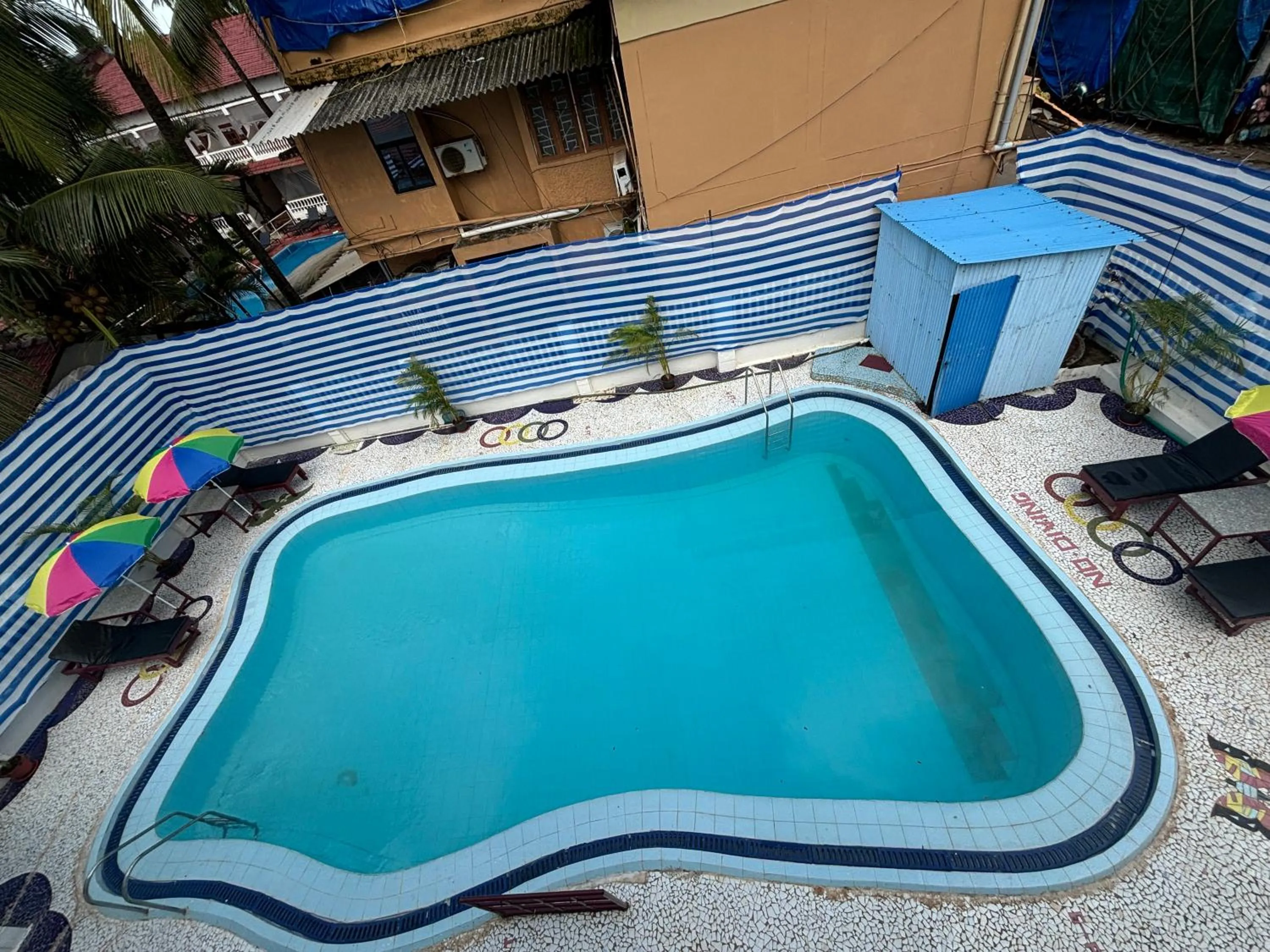 Pool view in Holiday Beach Resort