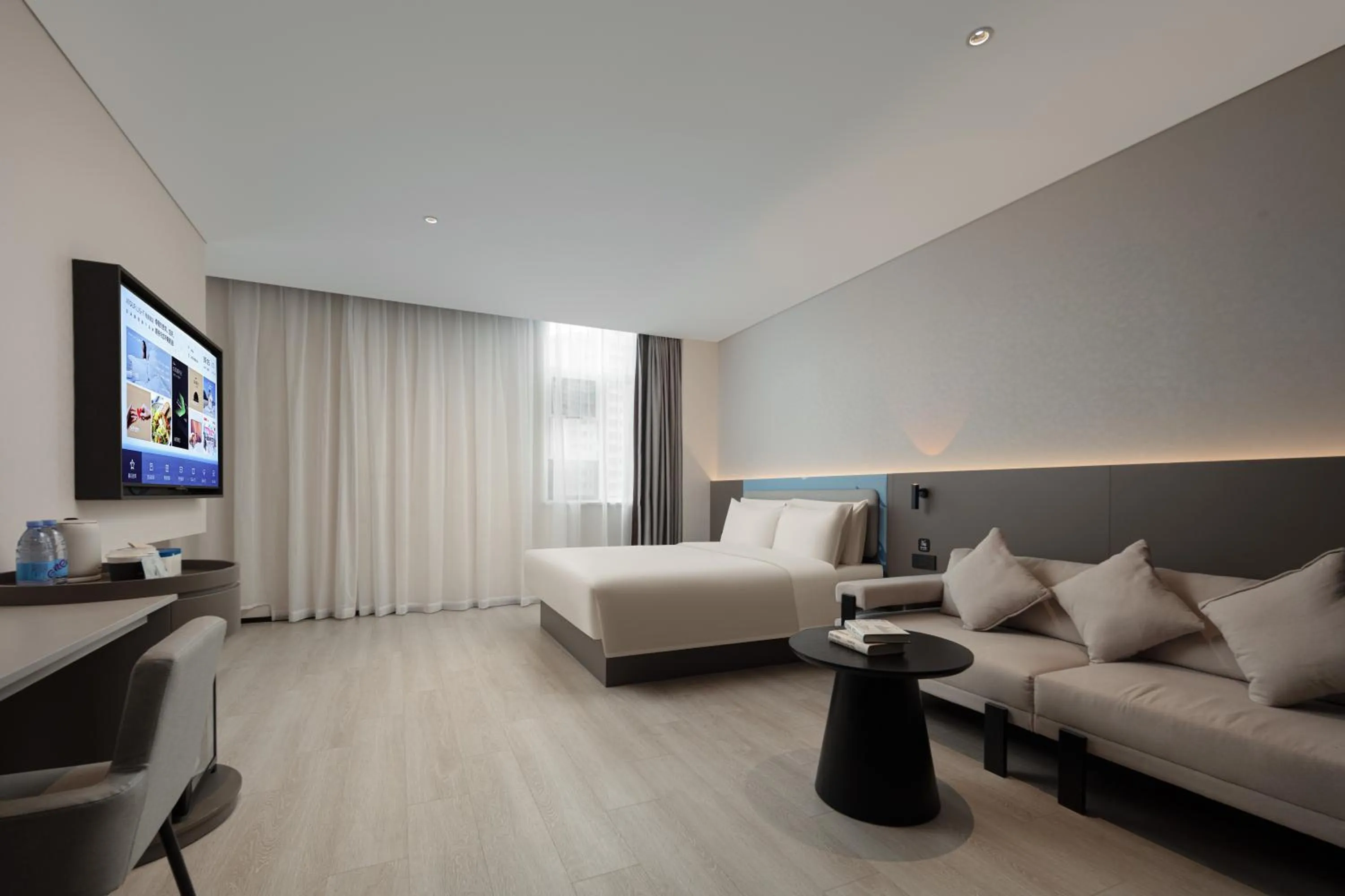 Bed in Atour Light Hotel Shanghai Minhang Jingxi Road