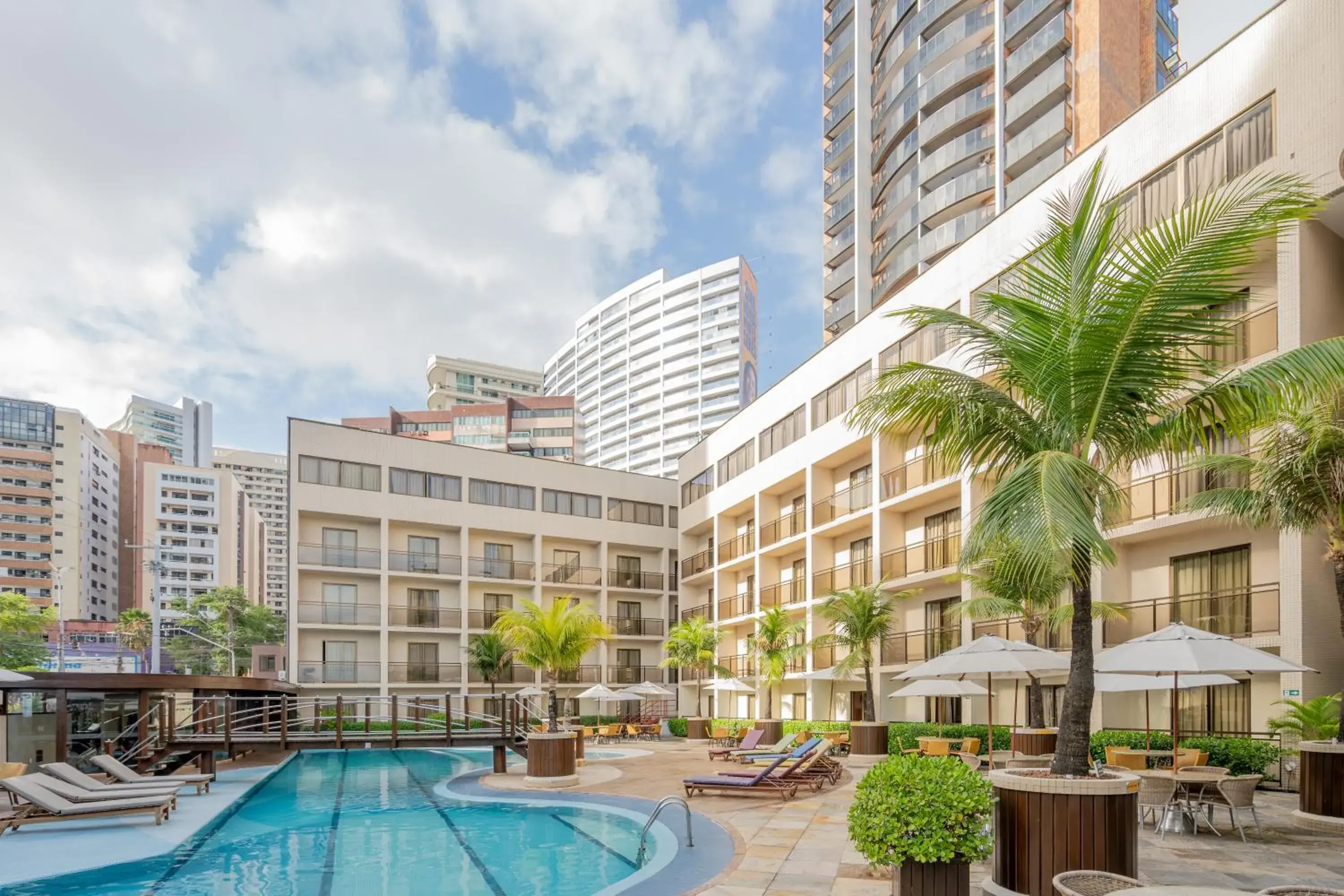 Pool view in Afago Mareiro Hotel Pool view in Afago Mareiro Hotel