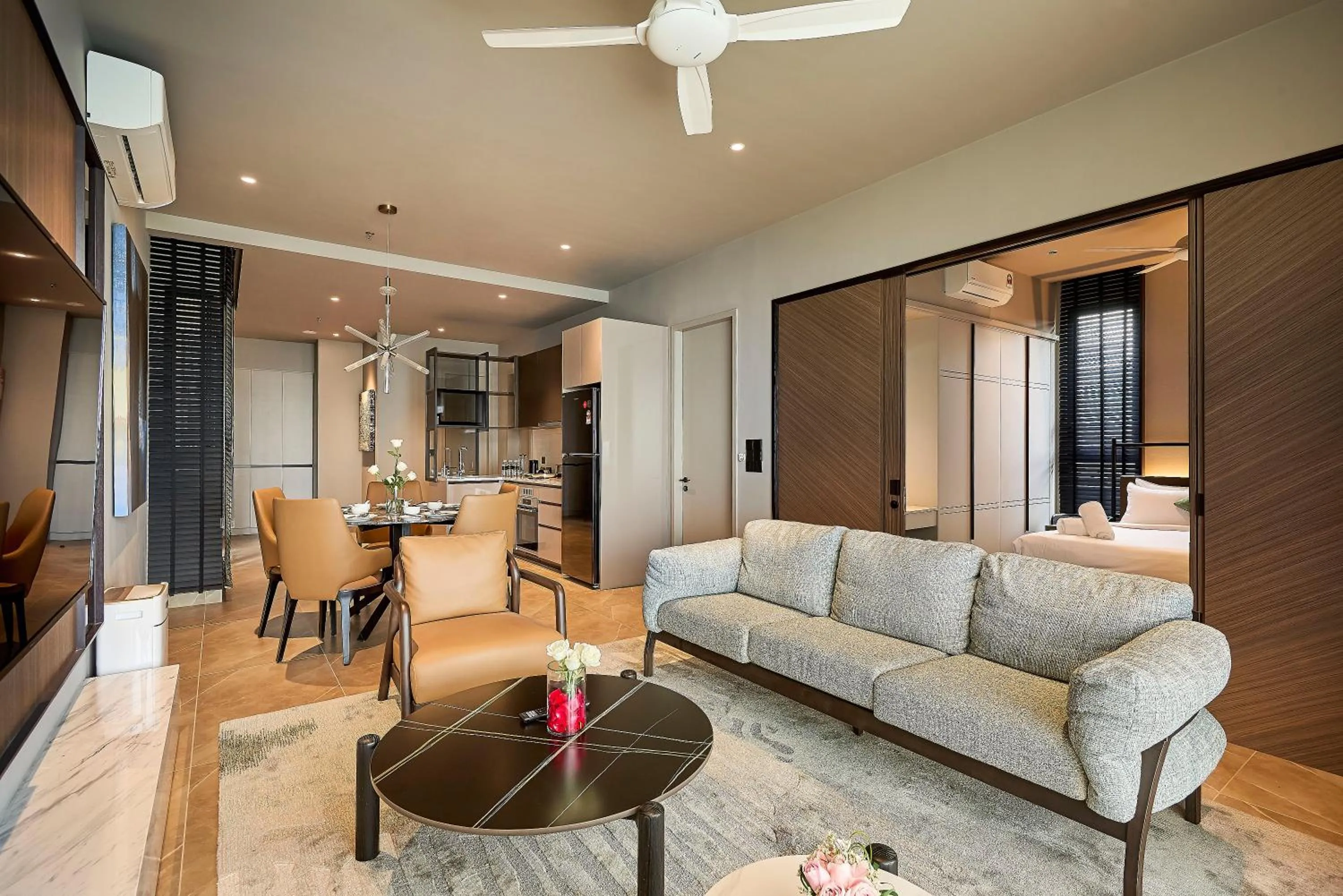 Kitchen or kitchenette in Antara Residence By Sleeping Lion