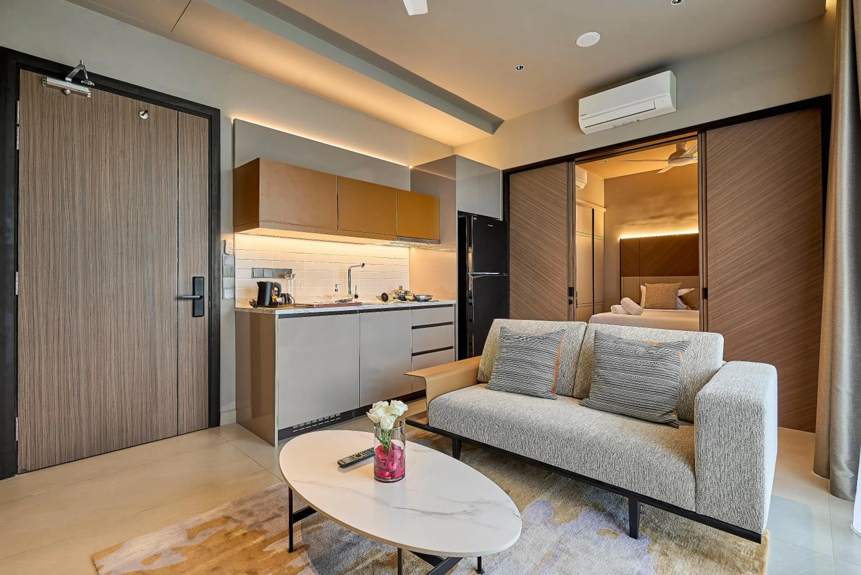 Living room in Antara Residence By Sleeping Lion